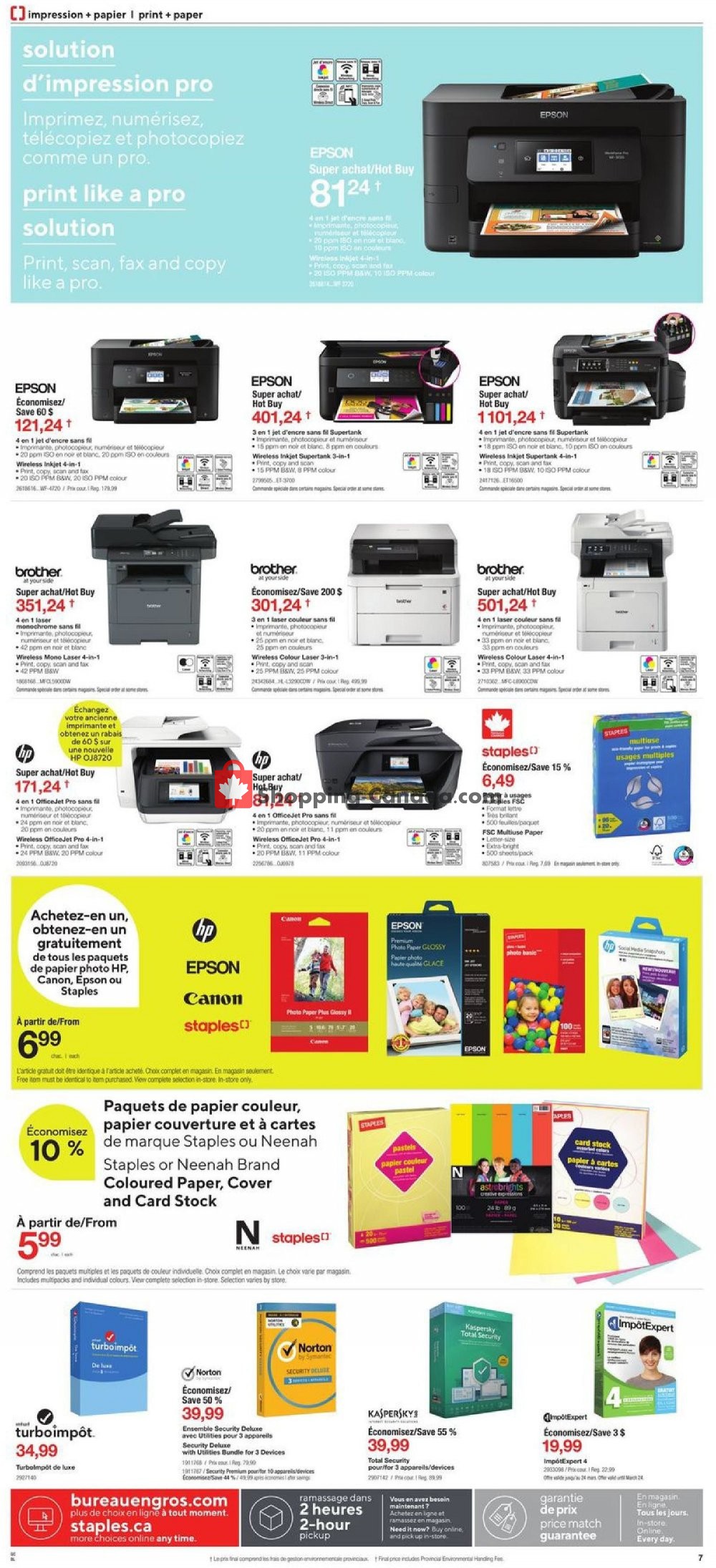 Staples flyer from Wednesday March 13, 2019 to Tuesday March 19, 2019 - page 7