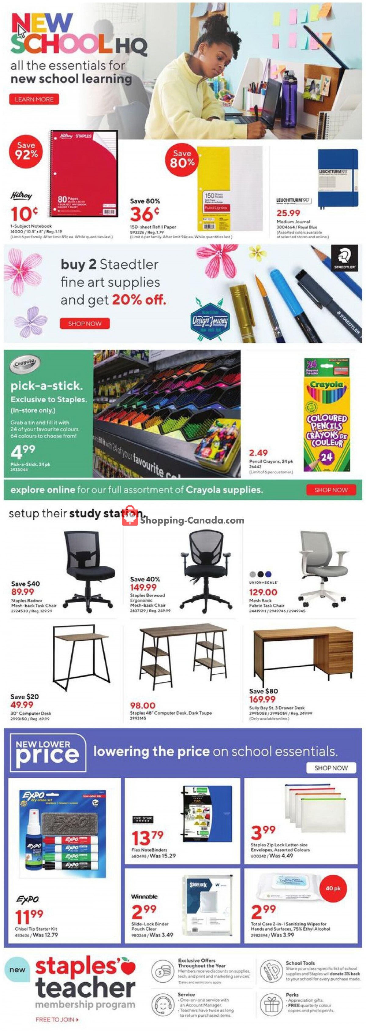 Staples flyer from Wednesday July 14, 2021 to Tuesday July 20, 2021 - page 4