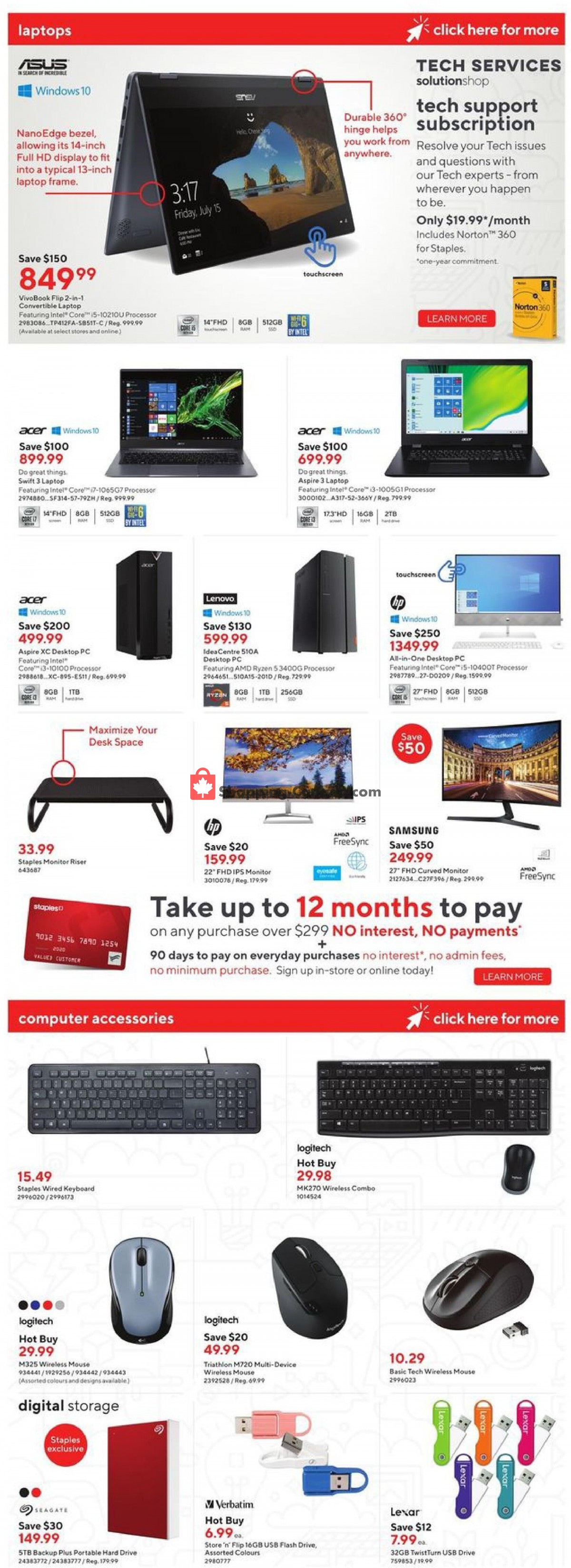 Staples flyer from Wednesday July 14, 2021 to Tuesday July 20, 2021 - page 6