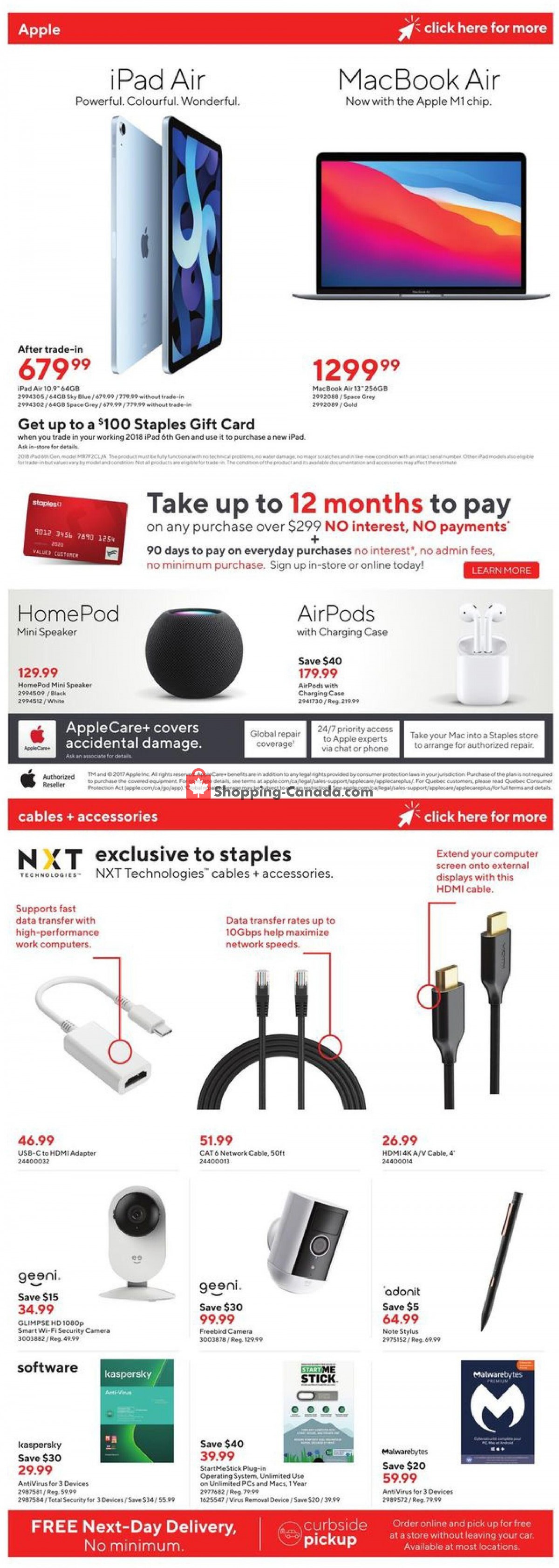 Staples flyer from Wednesday July 14, 2021 to Tuesday July 20, 2021 - page 7