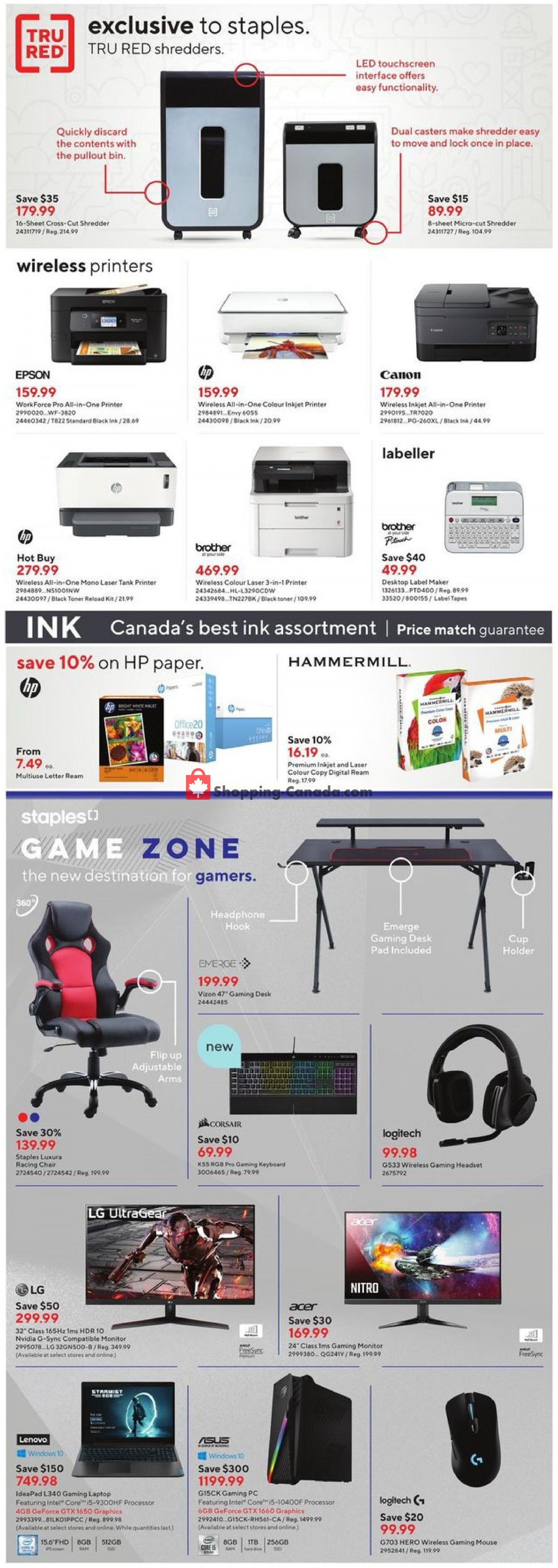 Staples flyer from Wednesday July 14, 2021 to Tuesday July 20, 2021 - page 9