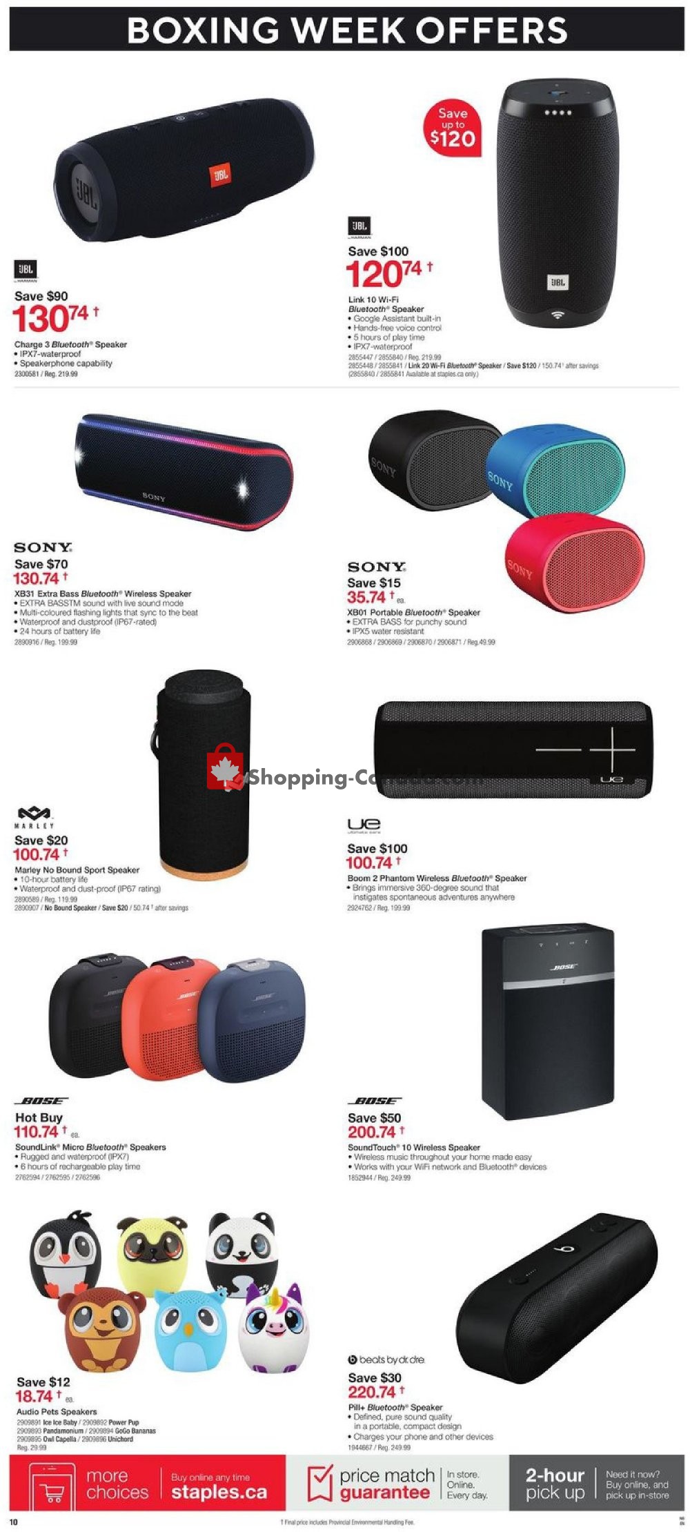 Staples flyer from Wednesday December 26, 2018 to Tuesday January 1, 2019 - page 10