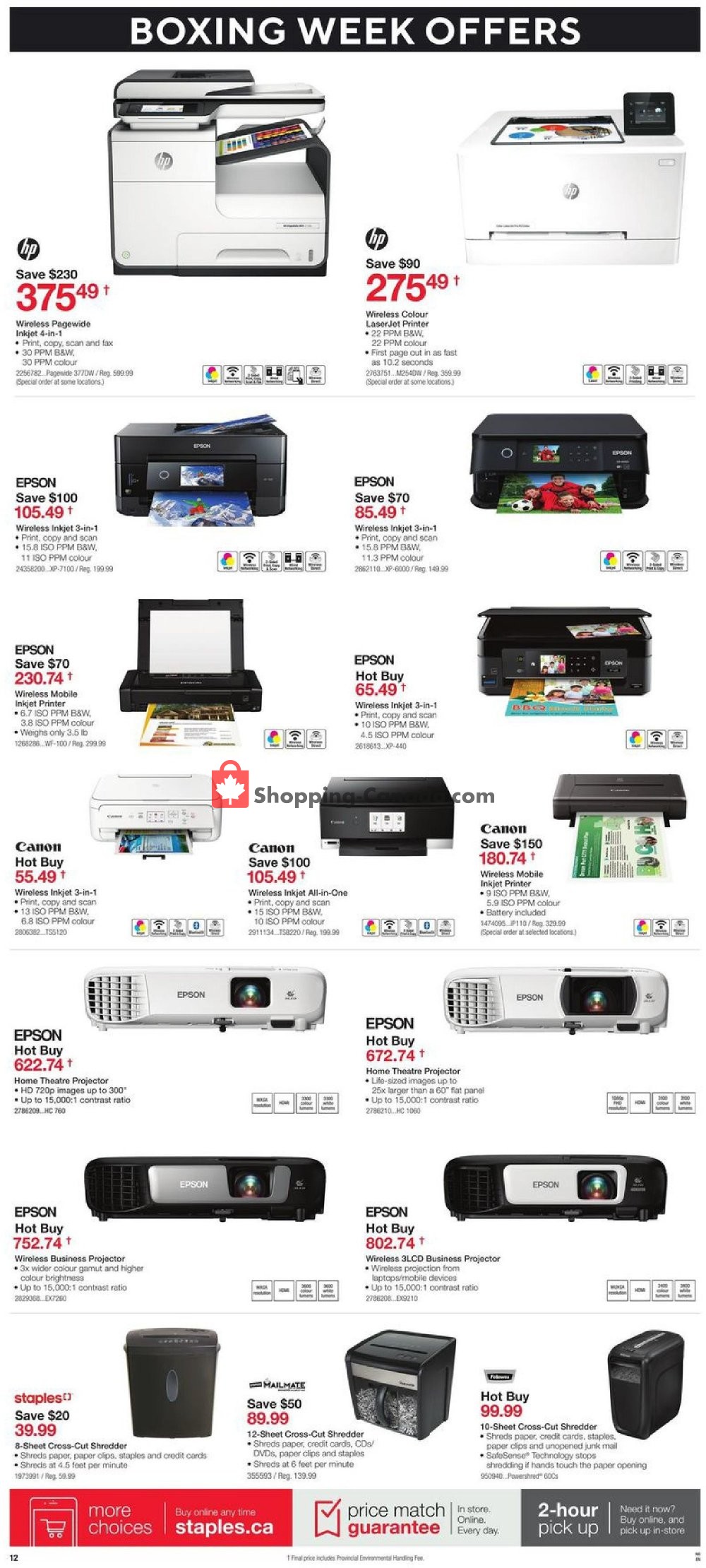 Staples flyer from Wednesday December 26, 2018 to Tuesday January 1, 2019 - page 12