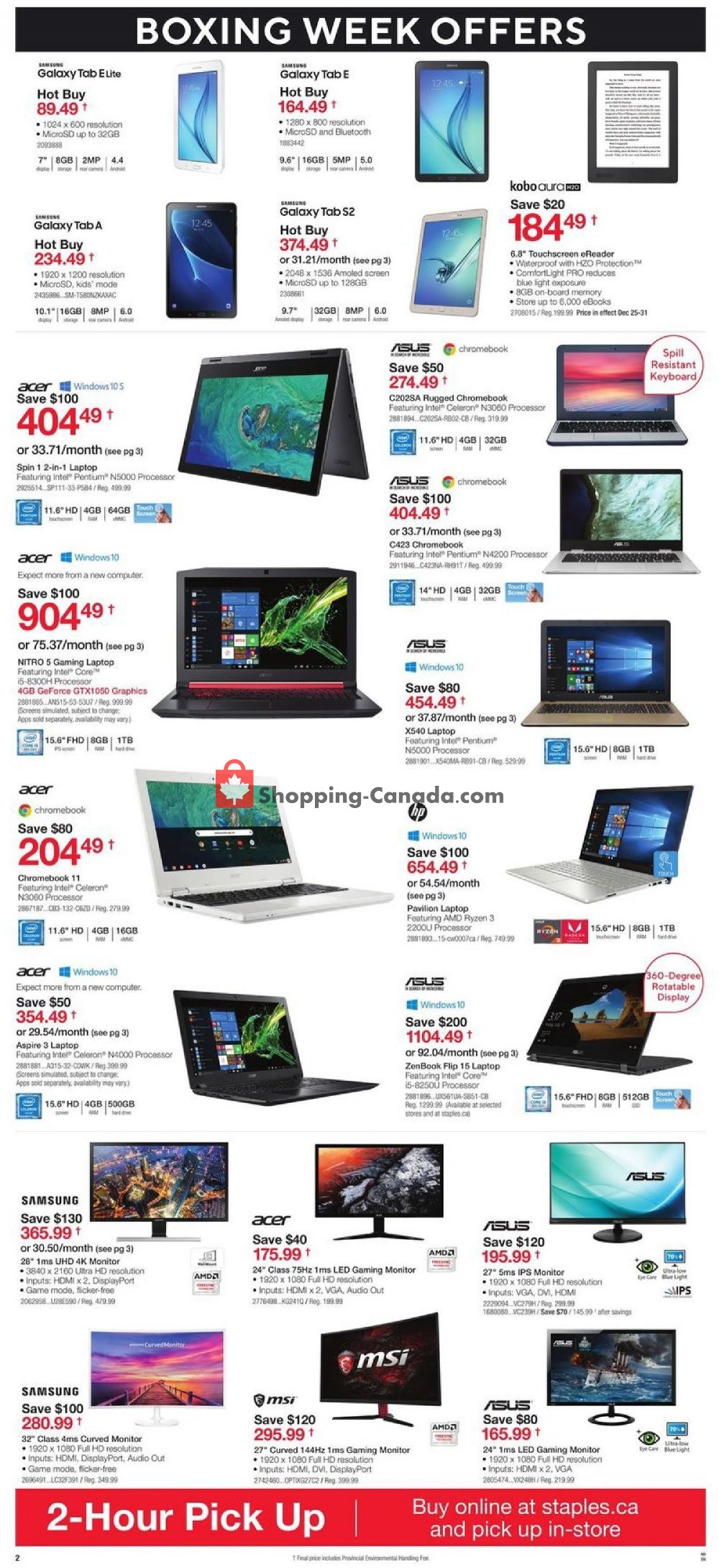 Staples flyer from Wednesday December 26, 2018 to Tuesday January 1, 2019 - page 2