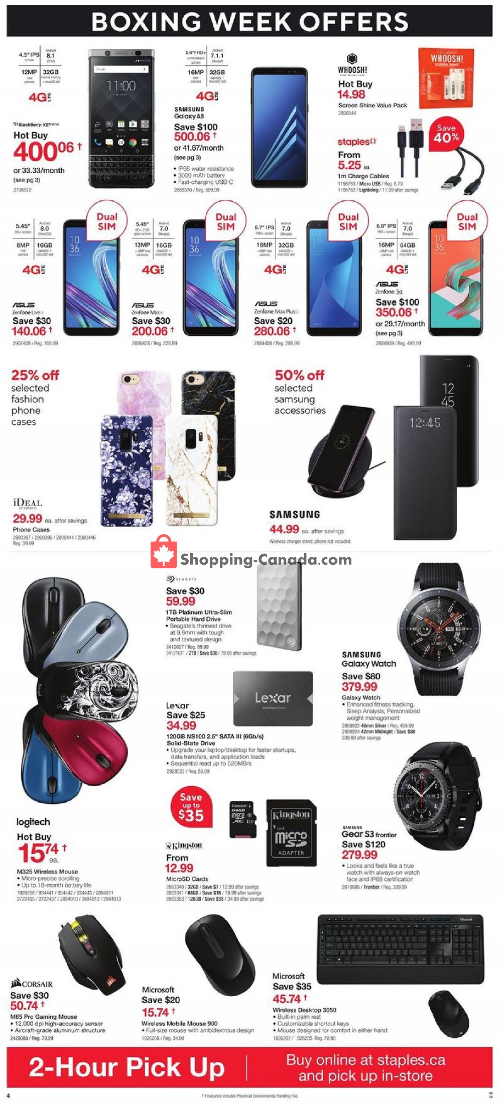 Staples flyer from Wednesday December 26, 2018 to Tuesday January 1, 2019 - page 4
