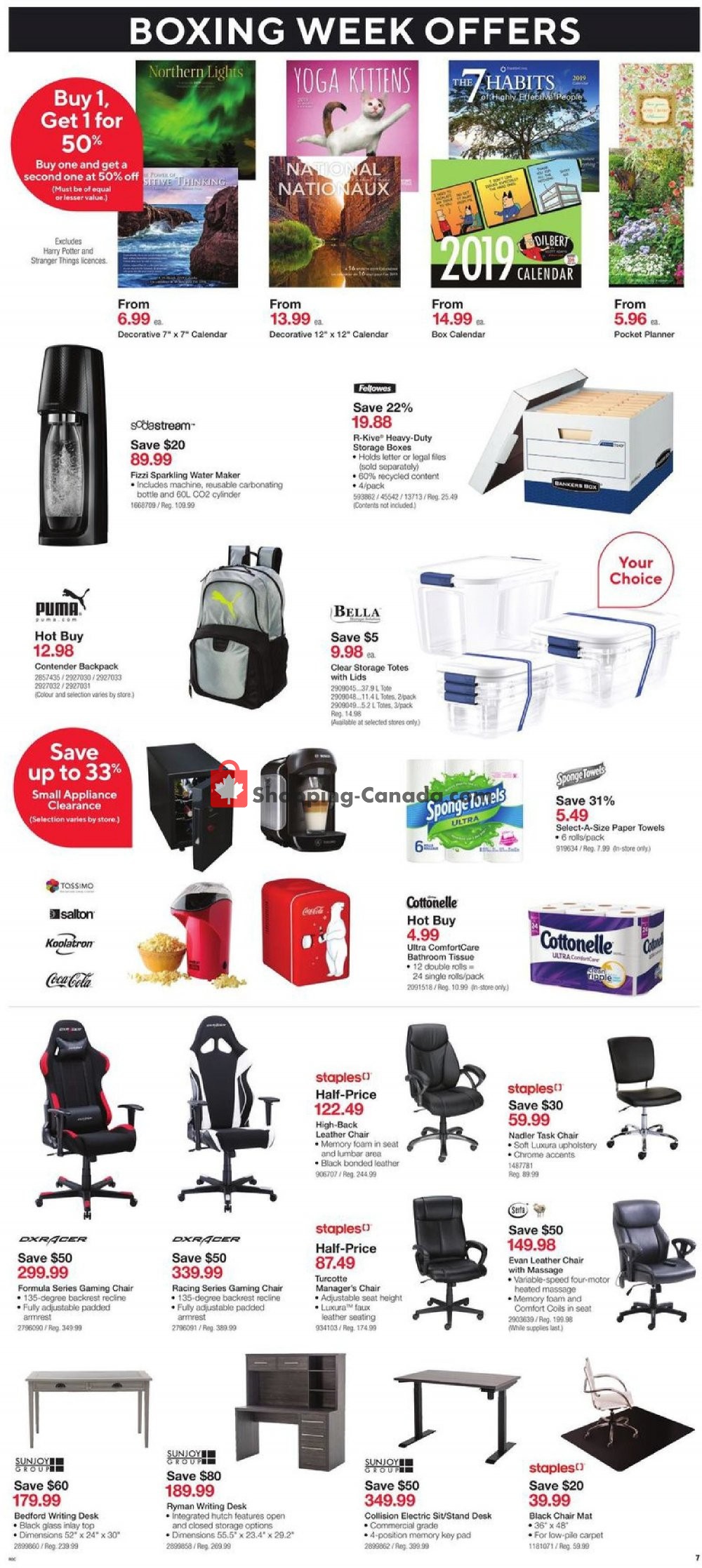 Staples flyer from Wednesday December 26, 2018 to Tuesday January 1, 2019 - page 7