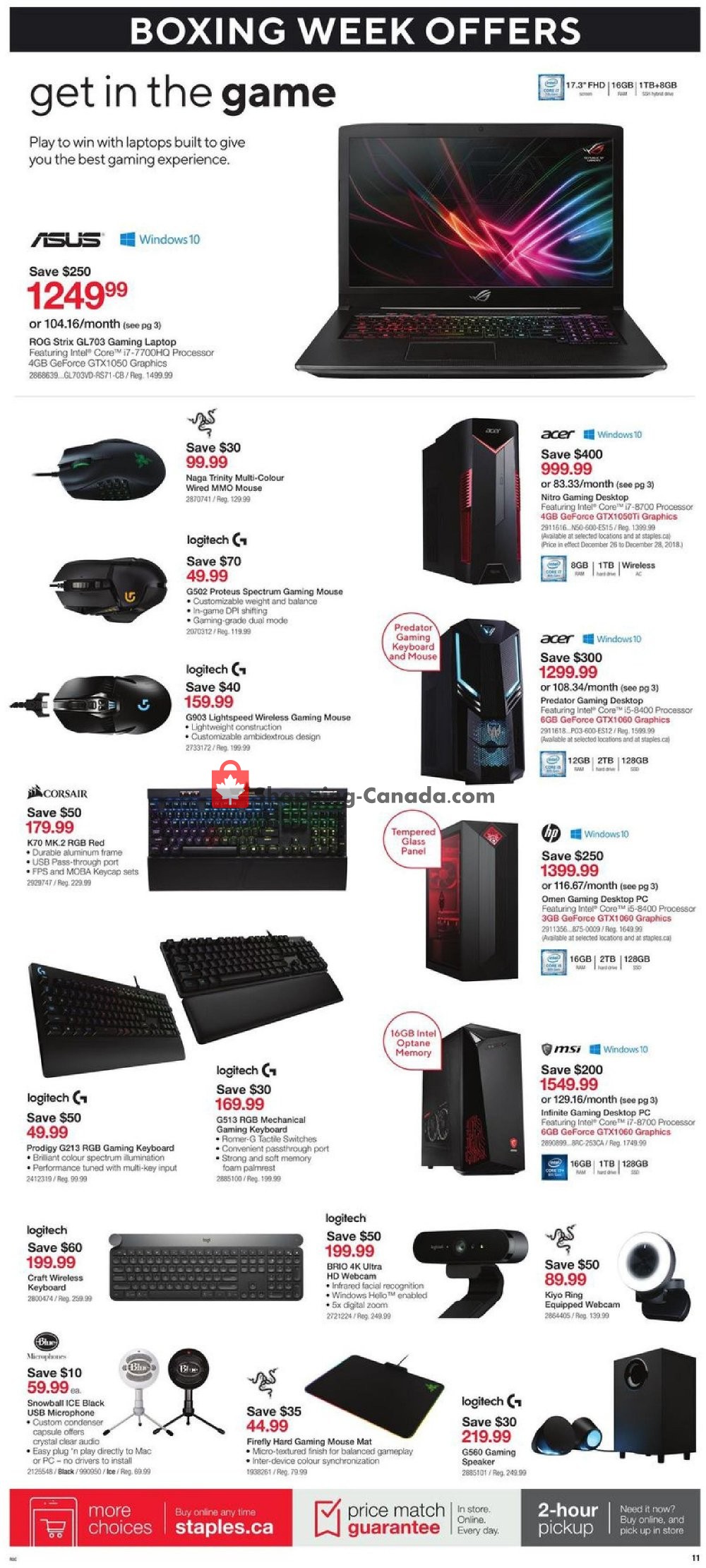 Staples flyer from Wednesday December 26, 2018 to Tuesday January 1, 2019 - page 11