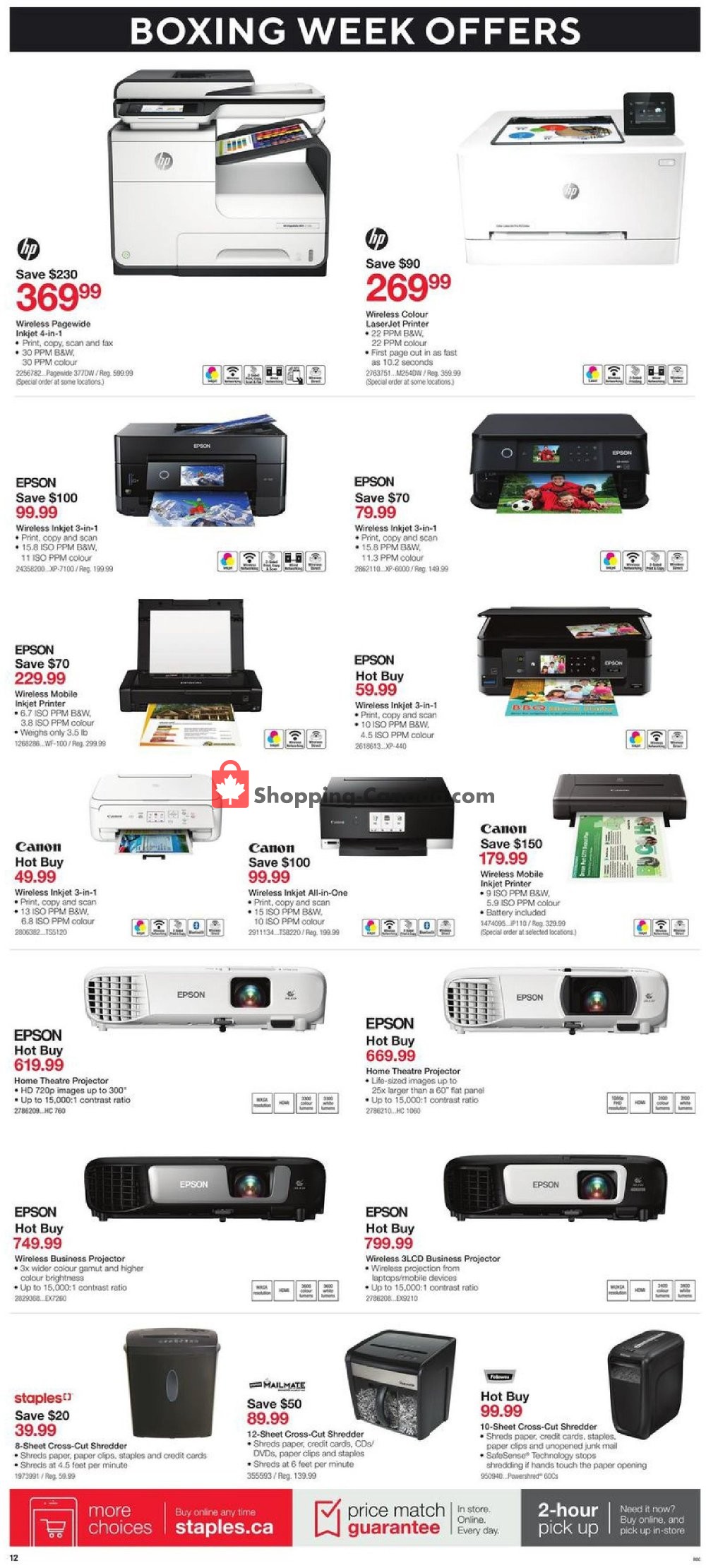 Staples flyer from Wednesday December 26, 2018 to Tuesday January 1, 2019 - page 12