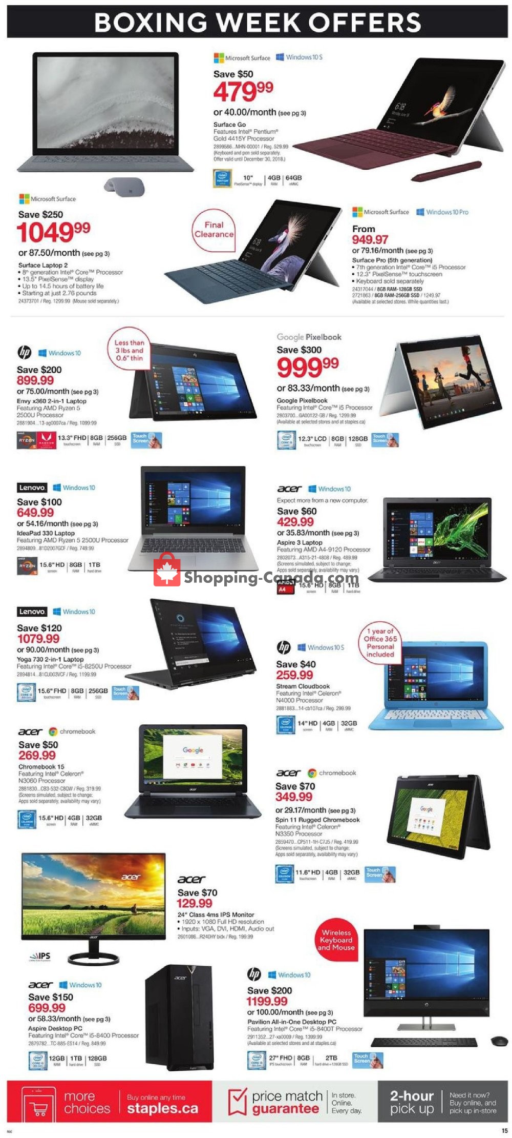 Staples flyer from Wednesday December 26, 2018 to Tuesday January 1, 2019 - page 15