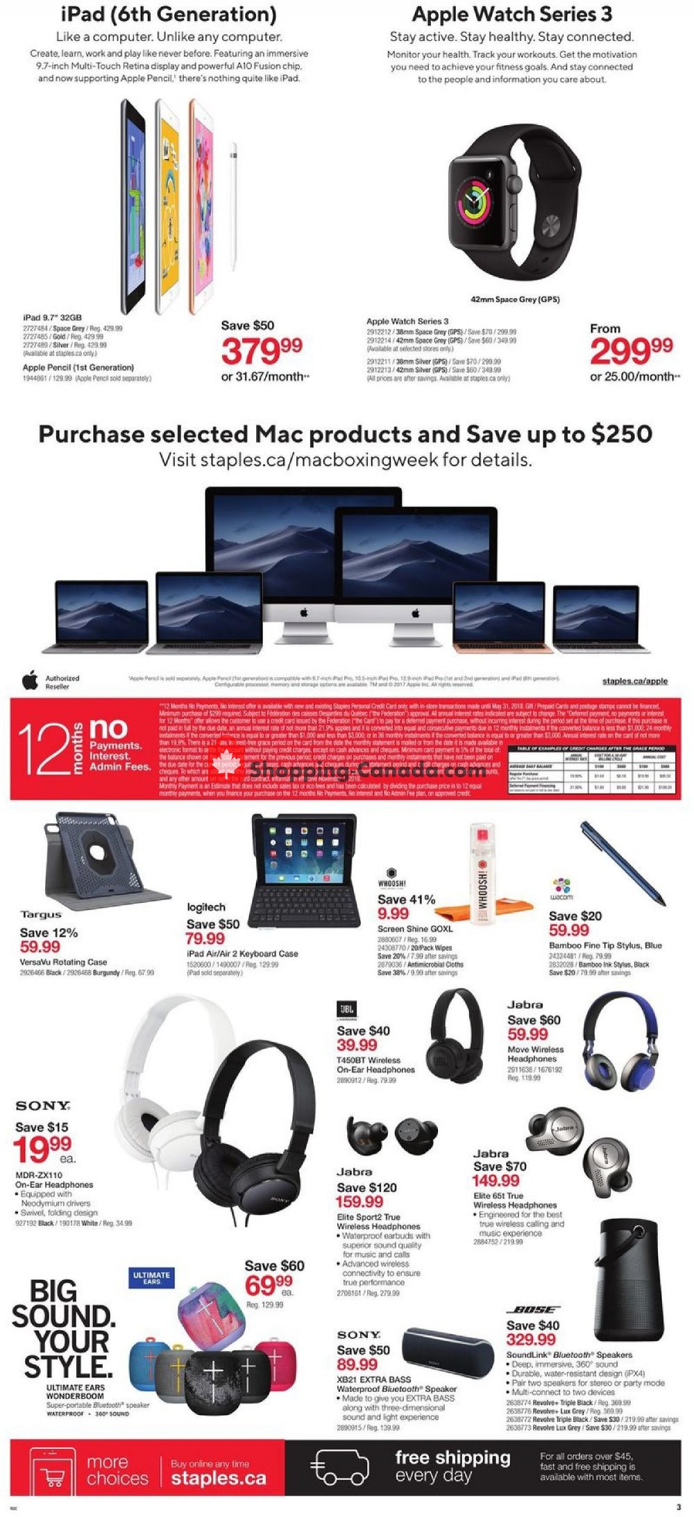 Staples flyer from Wednesday December 26, 2018 to Tuesday January 1, 2019 - page 3