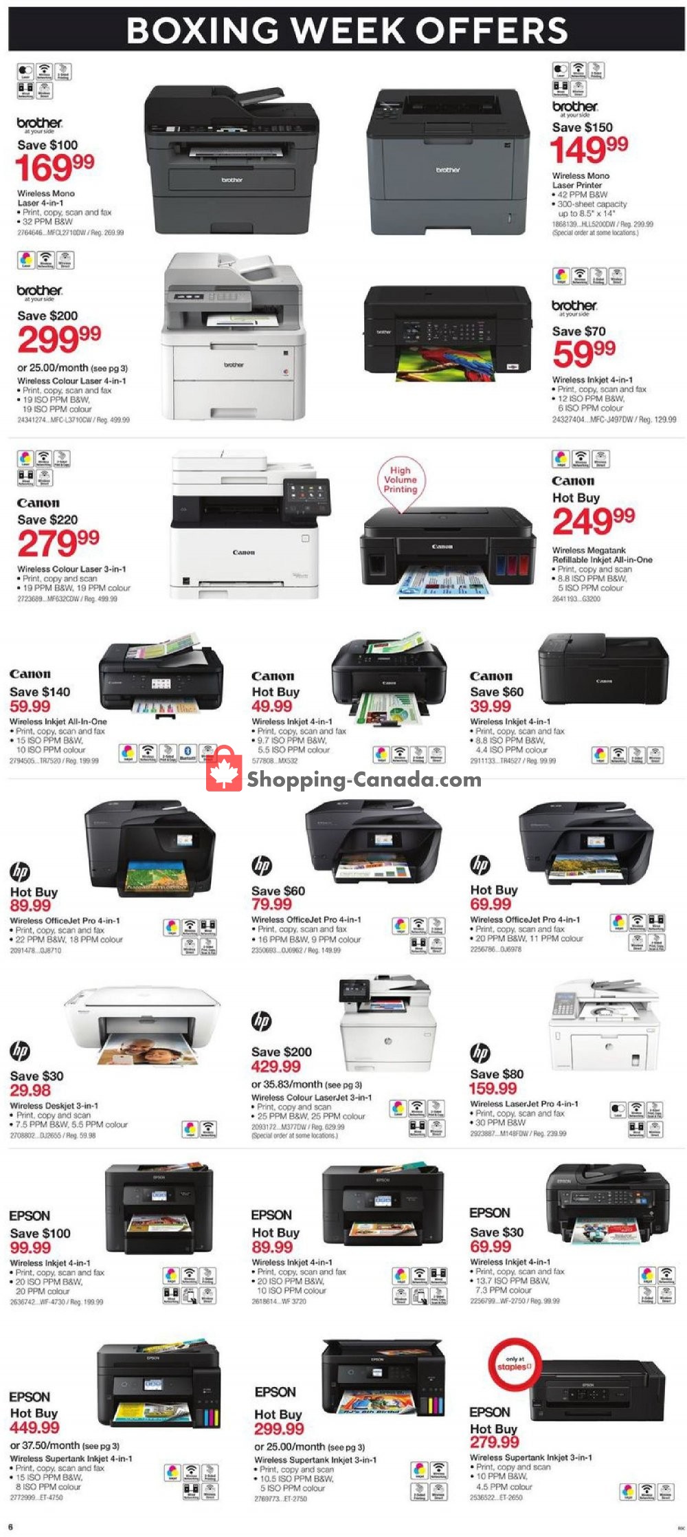 Staples flyer from Wednesday December 26, 2018 to Tuesday January 1, 2019 - page 6
