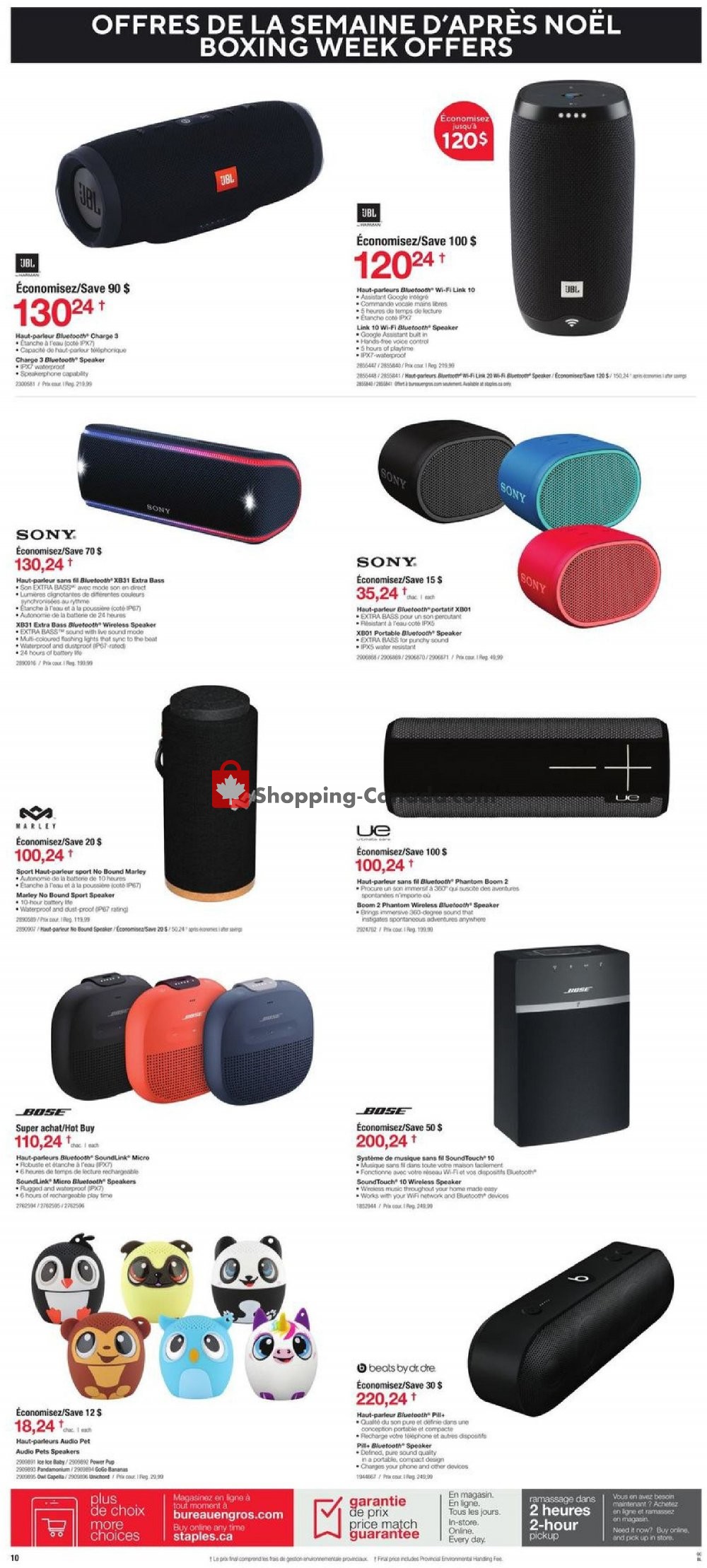 Staples flyer from Wednesday December 26, 2018 to Tuesday January 1, 2019 - page 10
