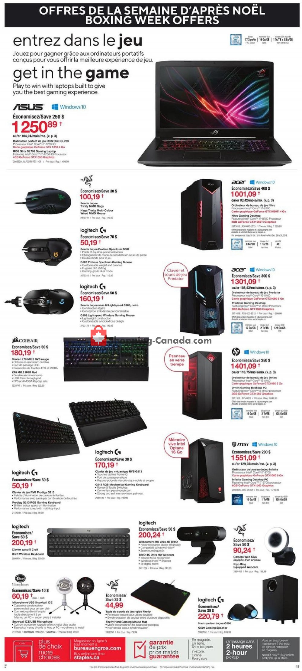 Staples flyer from Wednesday December 26, 2018 to Tuesday January 1, 2019 - page 11