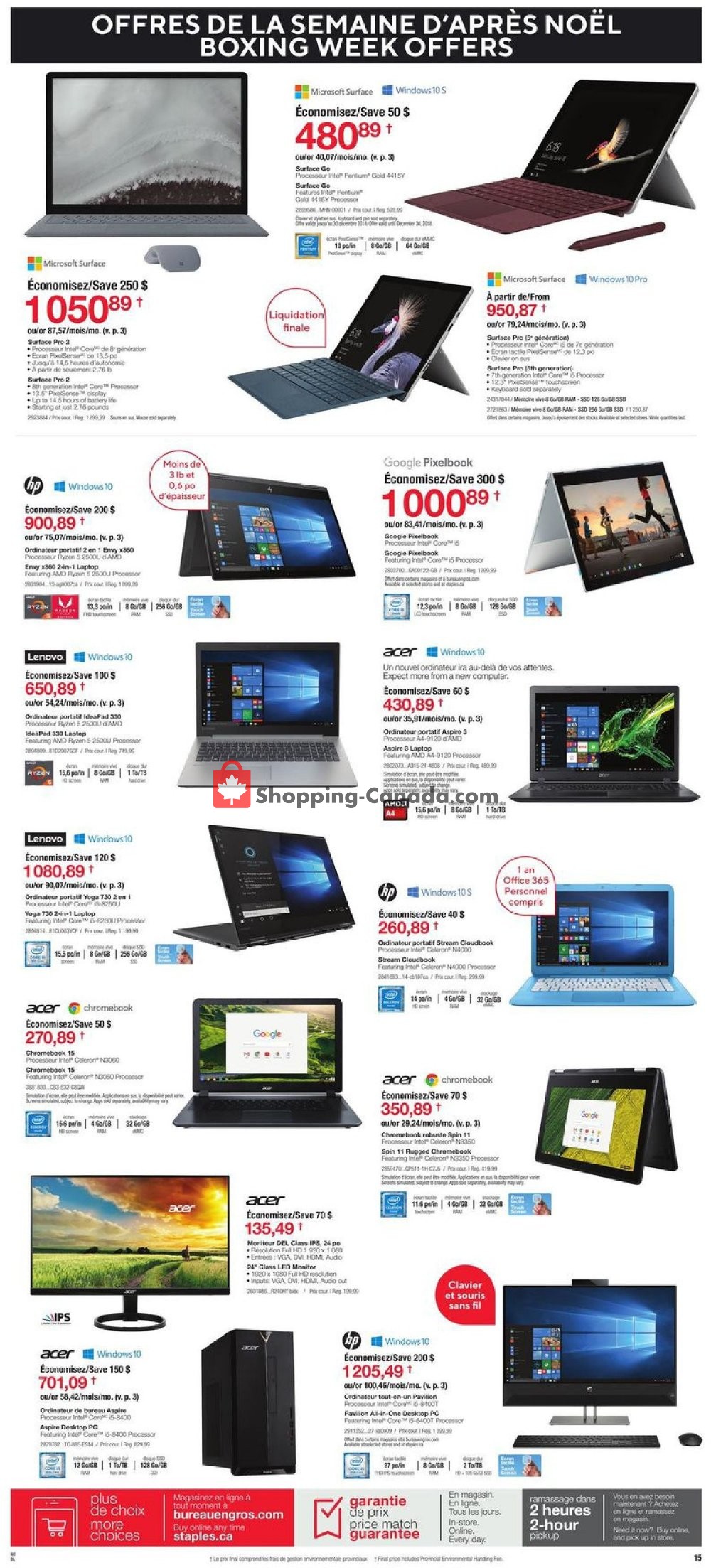 Staples flyer from Wednesday December 26, 2018 to Tuesday January 1, 2019 - page 15