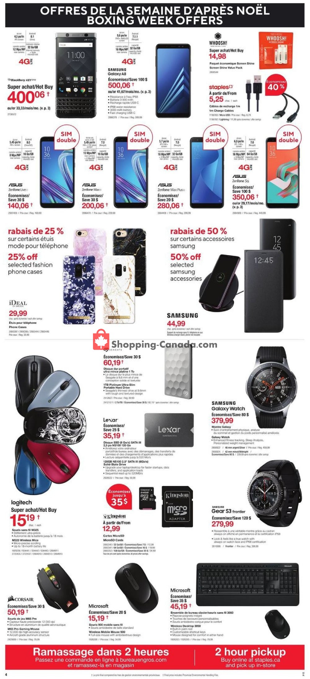 Staples flyer from Wednesday December 26, 2018 to Tuesday January 1, 2019 - page 4