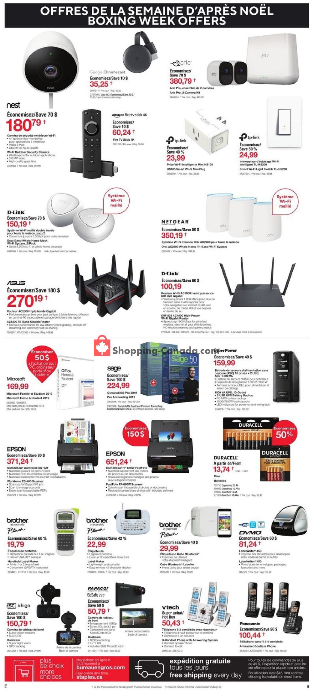 Staples flyer from Wednesday December 26, 2018 to Tuesday January 1, 2019 - page 5