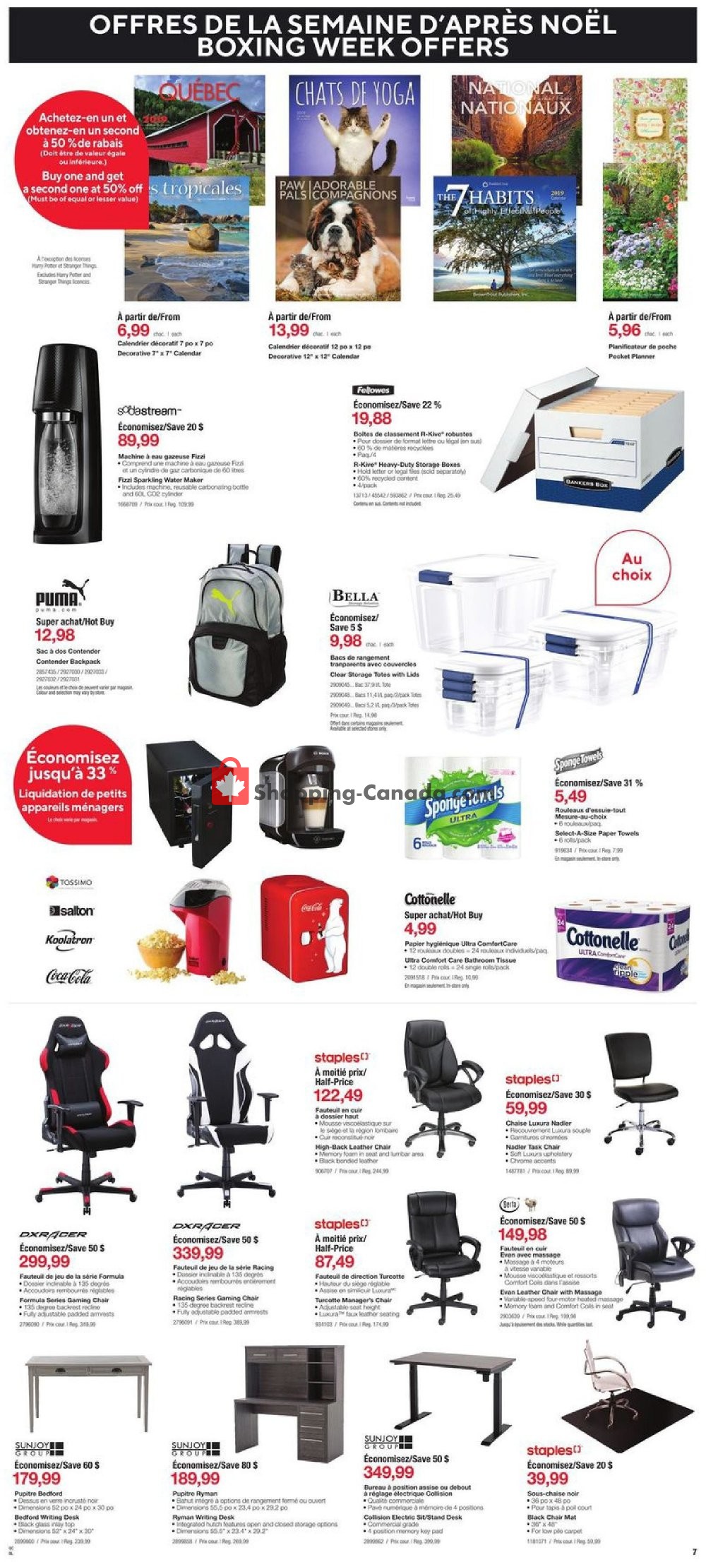 Staples flyer from Wednesday December 26, 2018 to Tuesday January 1, 2019 - page 7