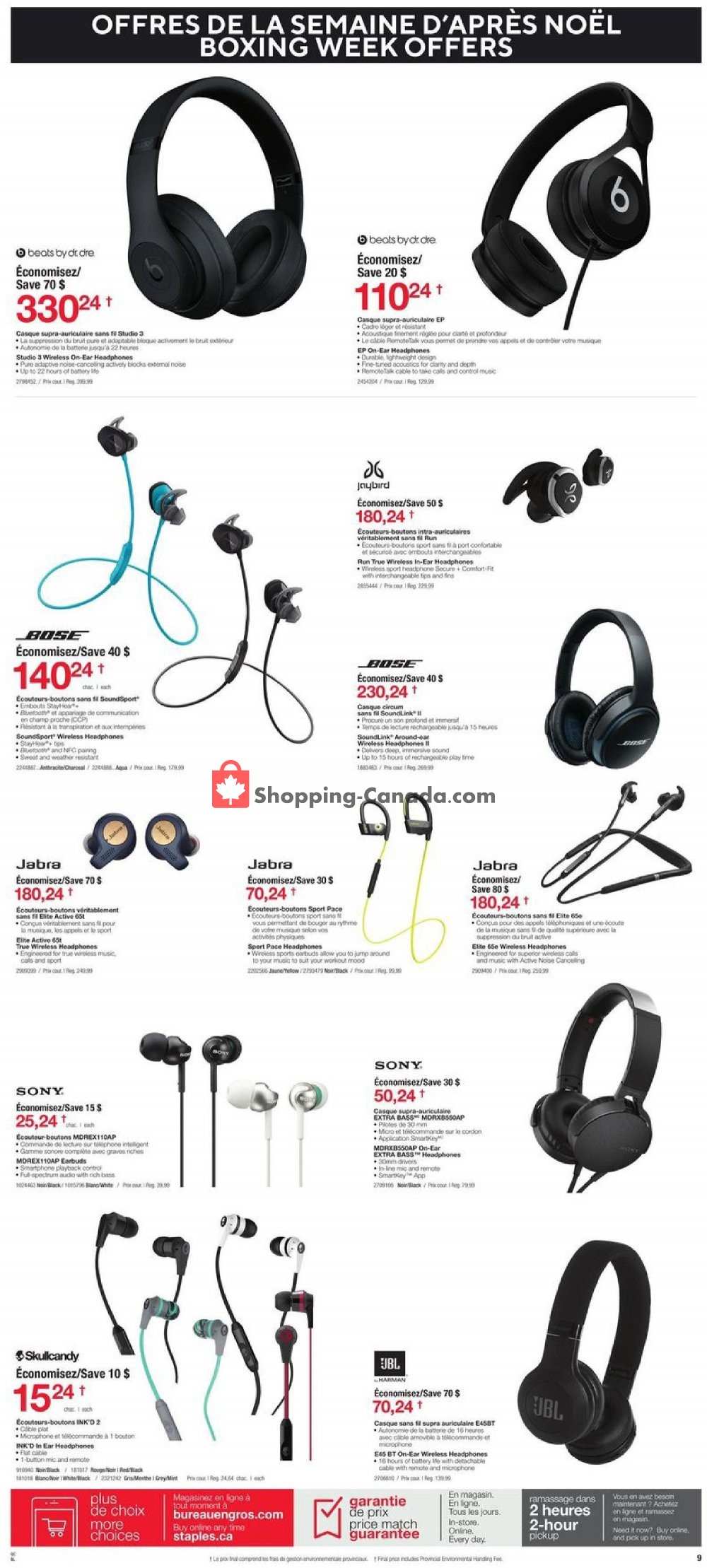 Staples flyer from Wednesday December 26, 2018 to Tuesday January 1, 2019 - page 9