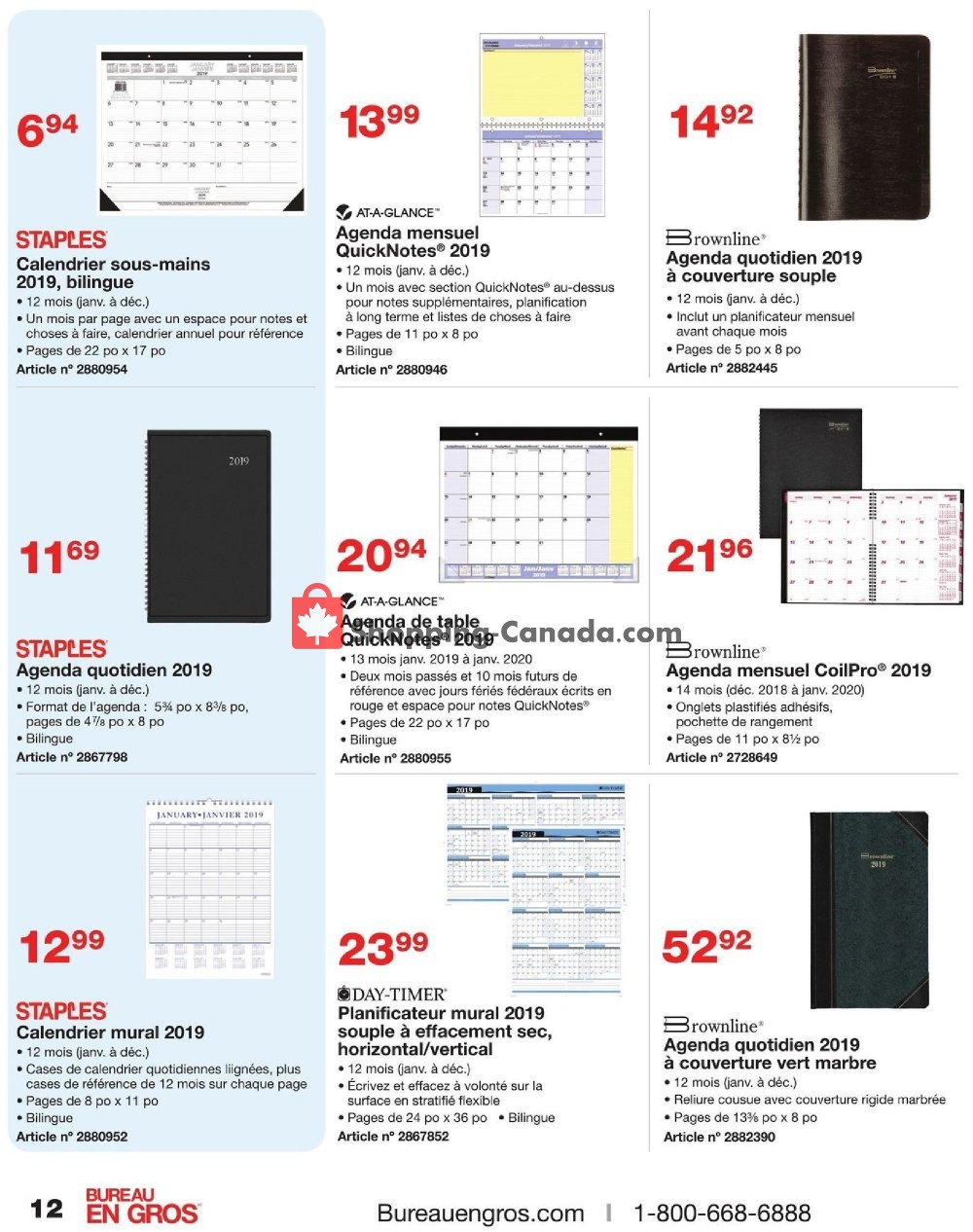 Staples flyer from Wednesday October 24, 2018 to Tuesday November 6, 2018 - page 12