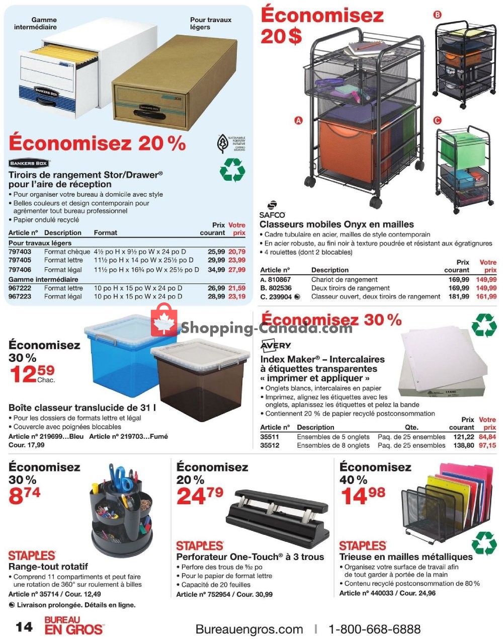 Staples flyer from Wednesday October 24, 2018 to Tuesday November 6, 2018 - page 14