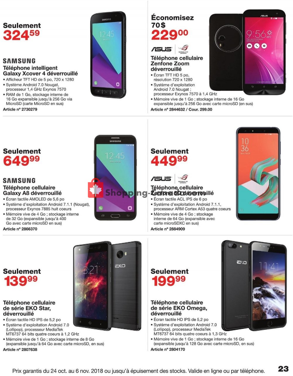 Staples flyer from Wednesday October 24, 2018 to Tuesday November 6, 2018 - page 23