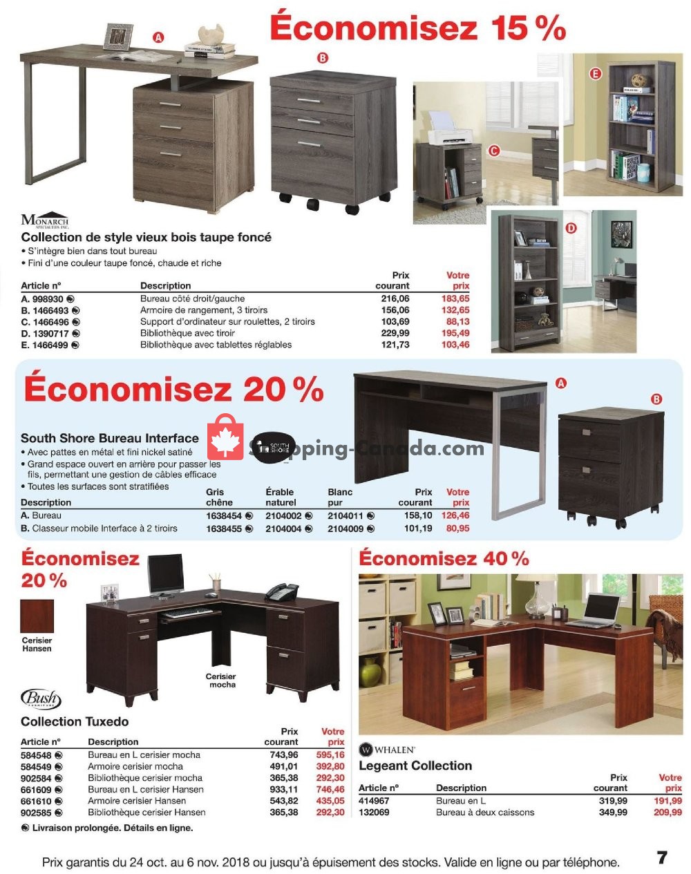 Staples flyer from Wednesday October 24, 2018 to Tuesday November 6, 2018 - page 7
