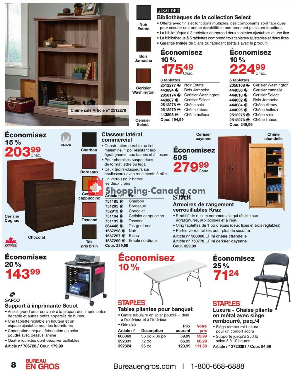 Staples flyer from Wednesday October 24, 2018 to Tuesday November 6, 2018 - page 8