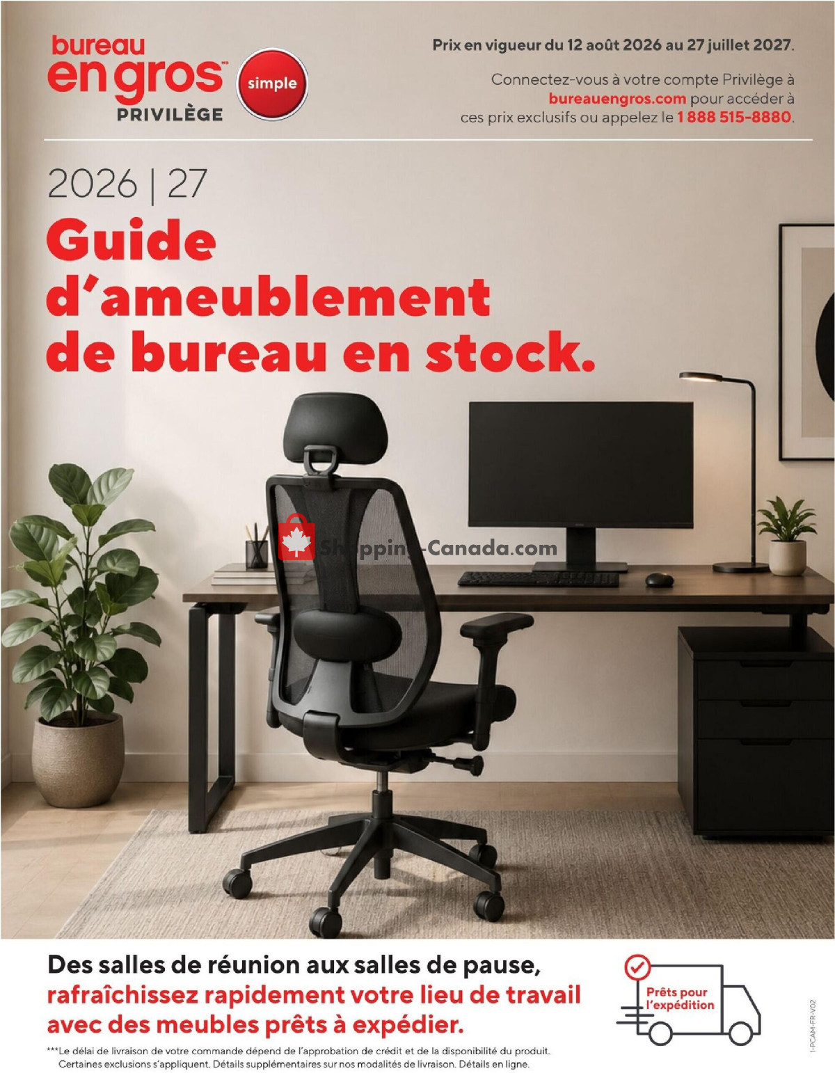 Staples flyer from Wednesday August 12, 2026 to Tuesday July 27, 2027 - page 1