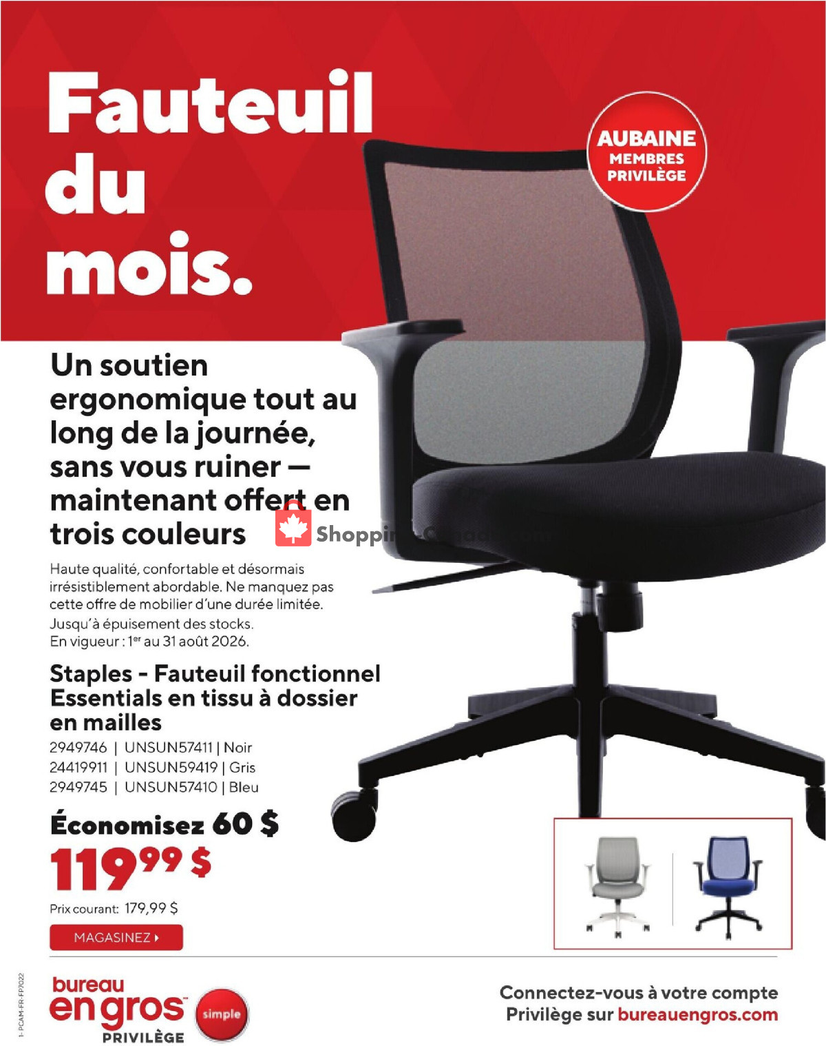 Staples flyer from Wednesday August 5, 2026 to Monday August 31, 2026 - page 1
