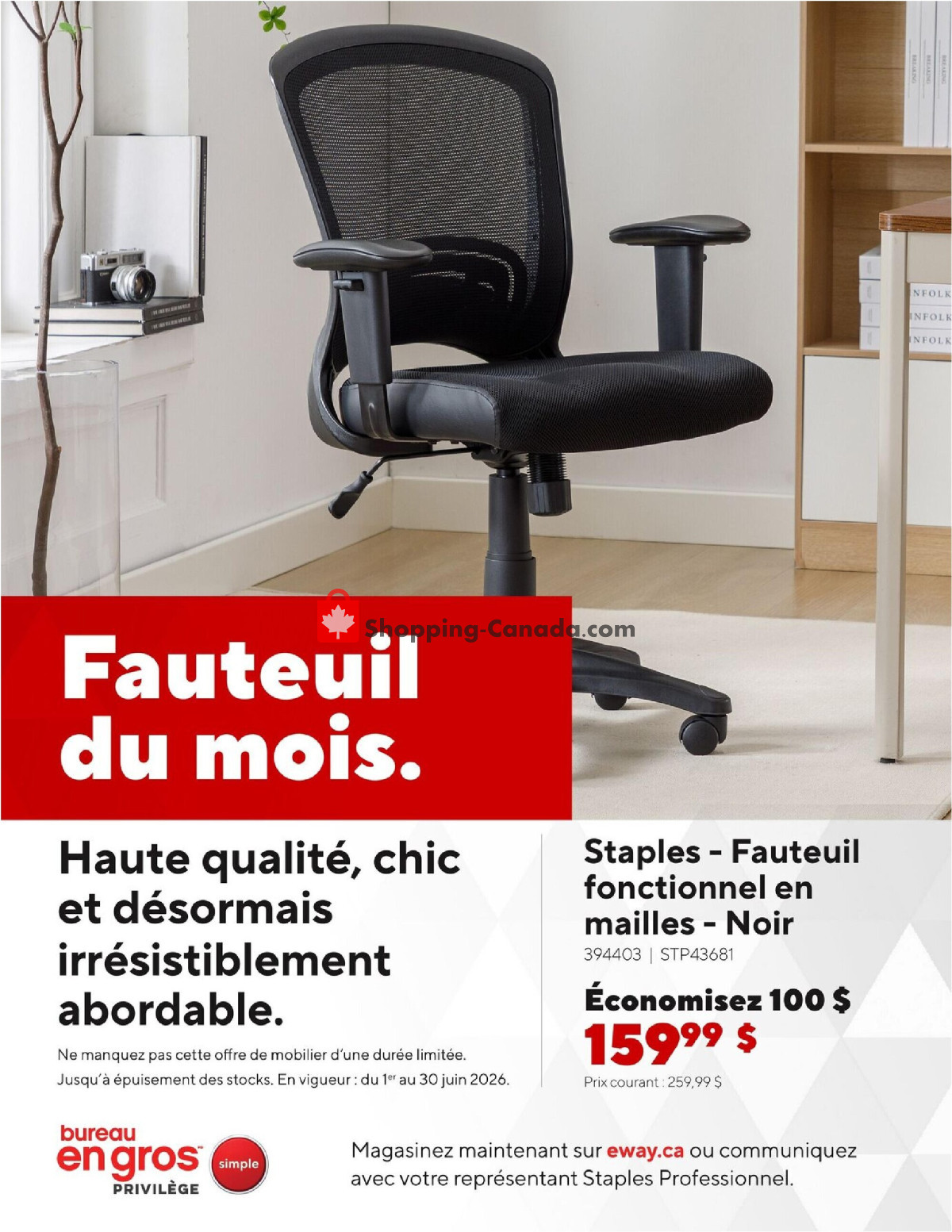 Staples flyer from Monday June 1, 2026 to Tuesday June 30, 2026 - page 1