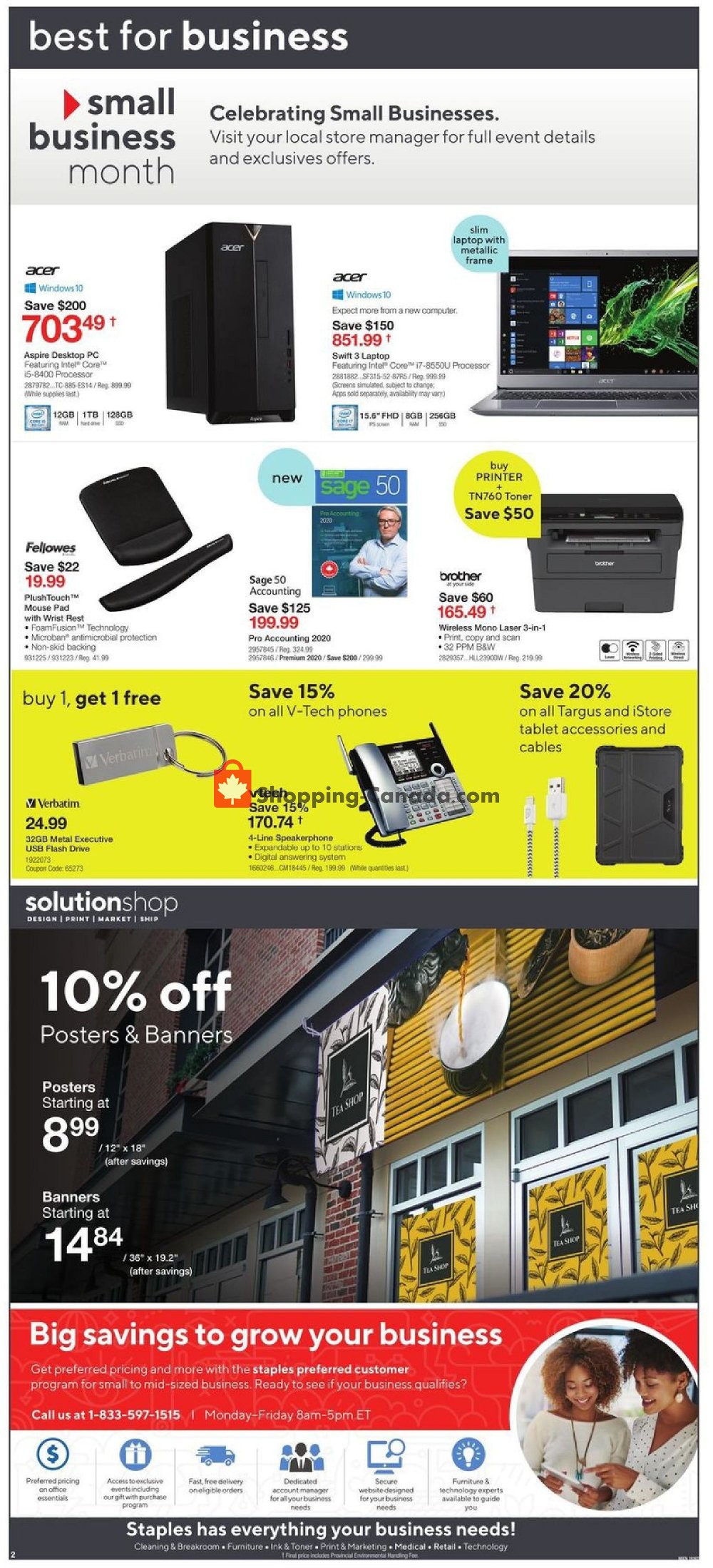 Staples flyer from Wednesday October 9, 2019 to Tuesday October 15, 2019 - page 2