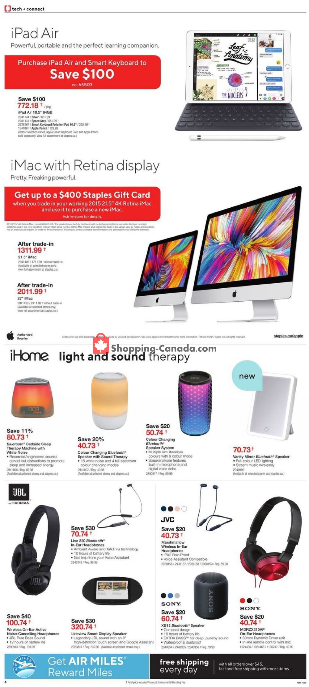 Staples flyer from Wednesday October 9, 2019 to Tuesday October 15, 2019 - page 4