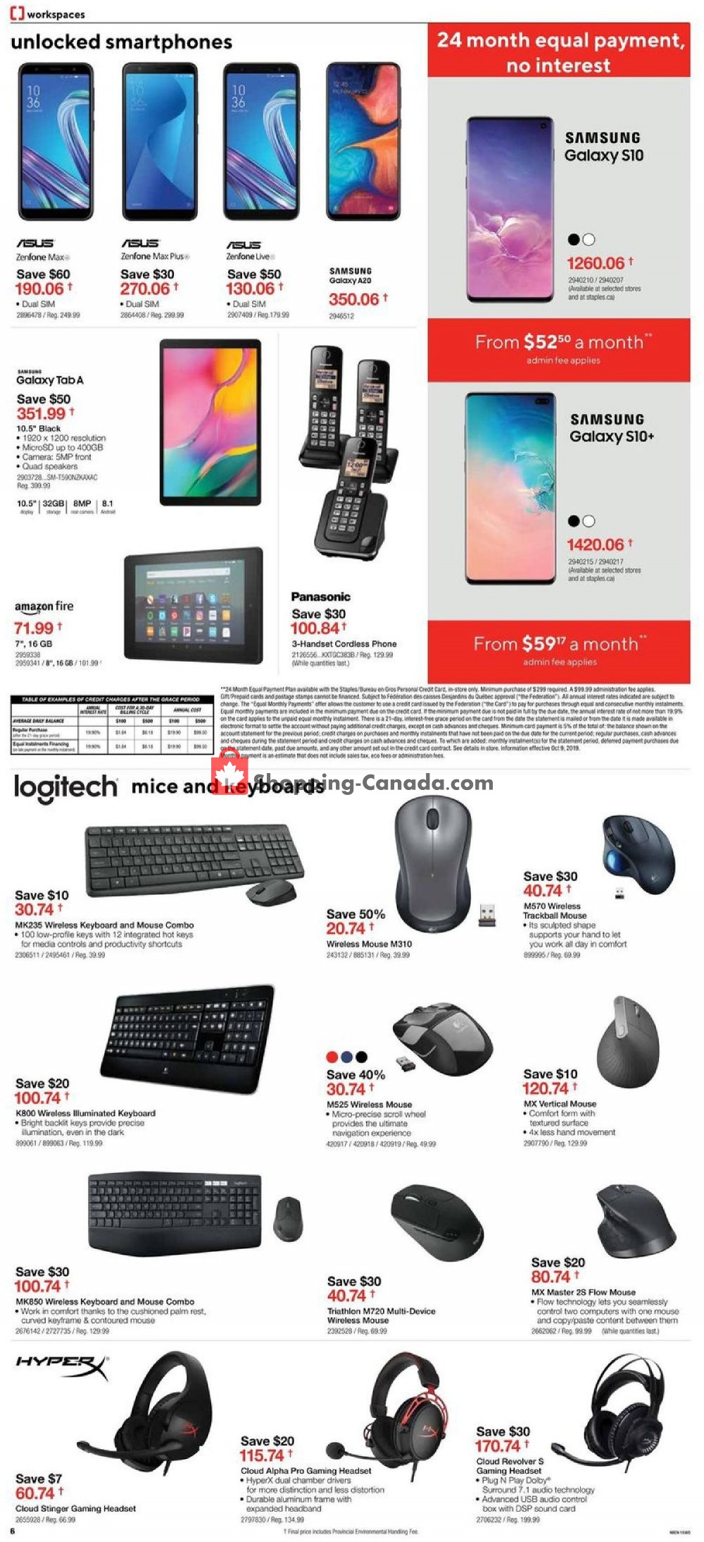 Staples flyer from Wednesday October 9, 2019 to Tuesday October 15, 2019 - page 6