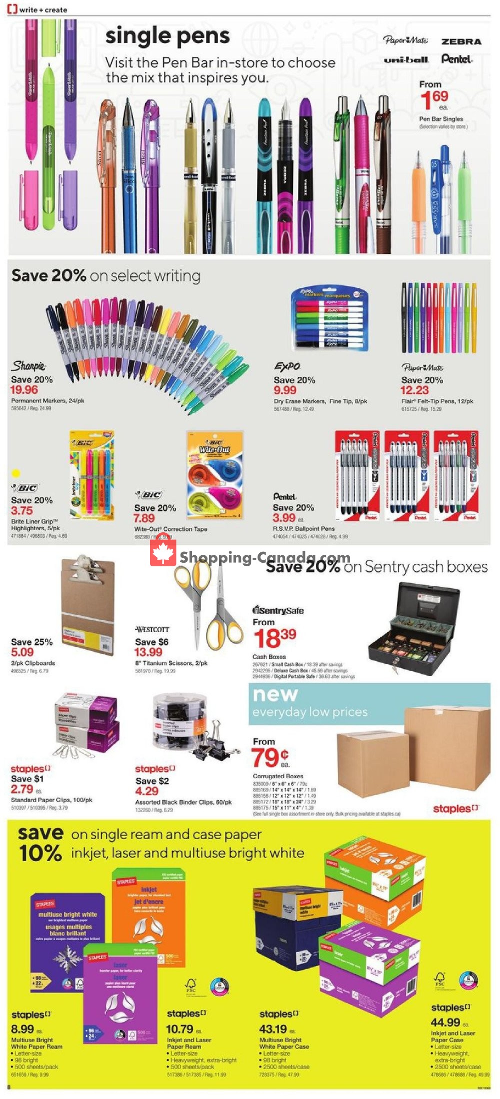 Staples flyer from Wednesday October 9, 2019 to Tuesday October 15, 2019 - page 8