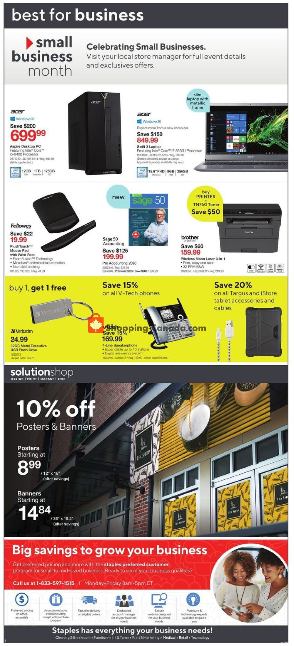 Staples flyer from Wednesday October 9, 2019 to Tuesday October 15, 2019 - page 2