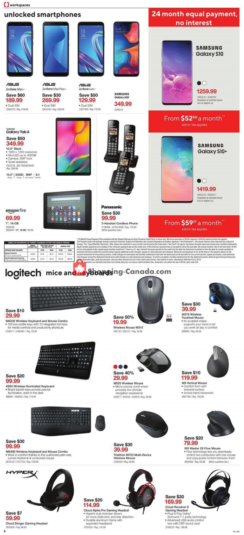 Staples flyer from Wednesday October 9, 2019 to Tuesday October 15, 2019 - page 6