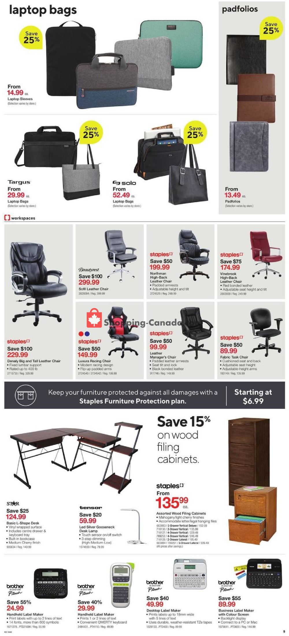 Staples flyer from Wednesday October 9, 2019 to Tuesday October 15, 2019 - page 9