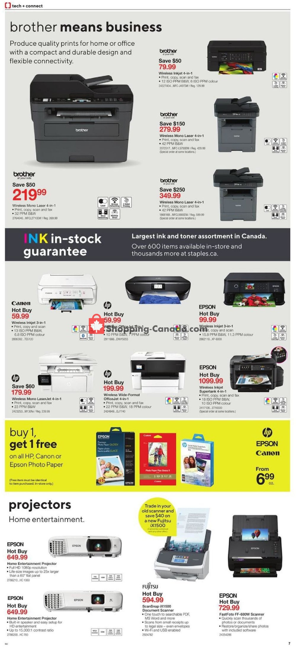 Staples flyer from Wednesday June 26, 2019 to Tuesday July 2, 2019 - page 7