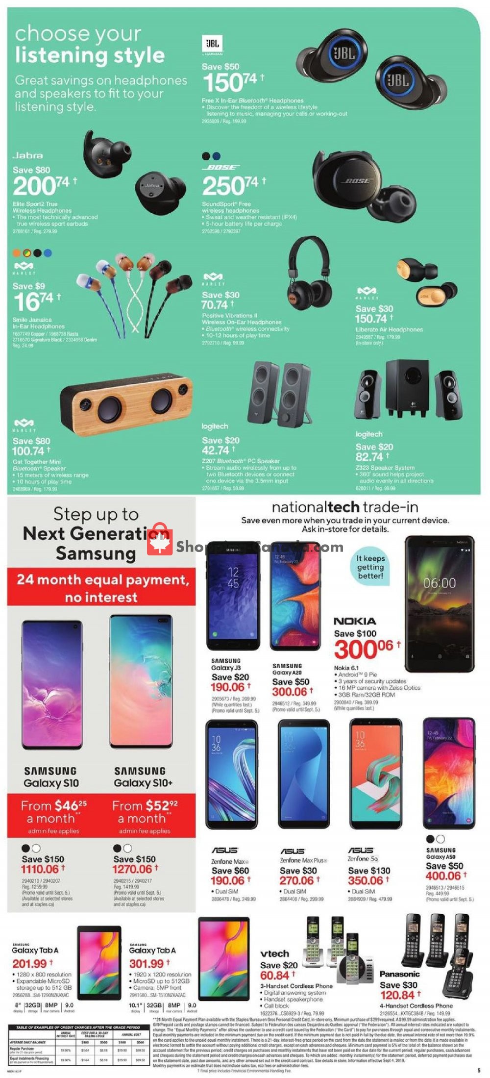 Staples Canada, flyer (Canada's Back To School Destination Atlantic) September 4