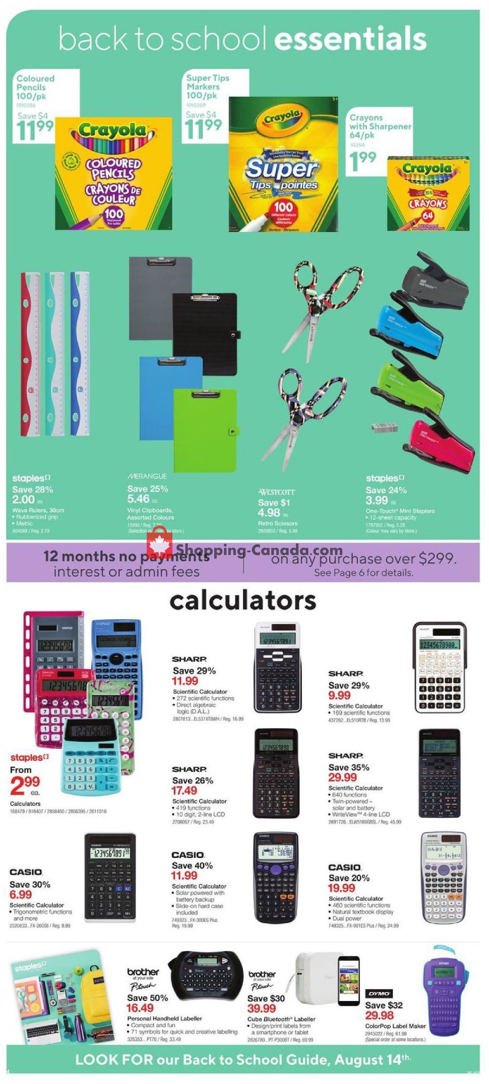 Staples flyer from Wednesday August 7, 2019 to Tuesday August 13, 2019 - page 4