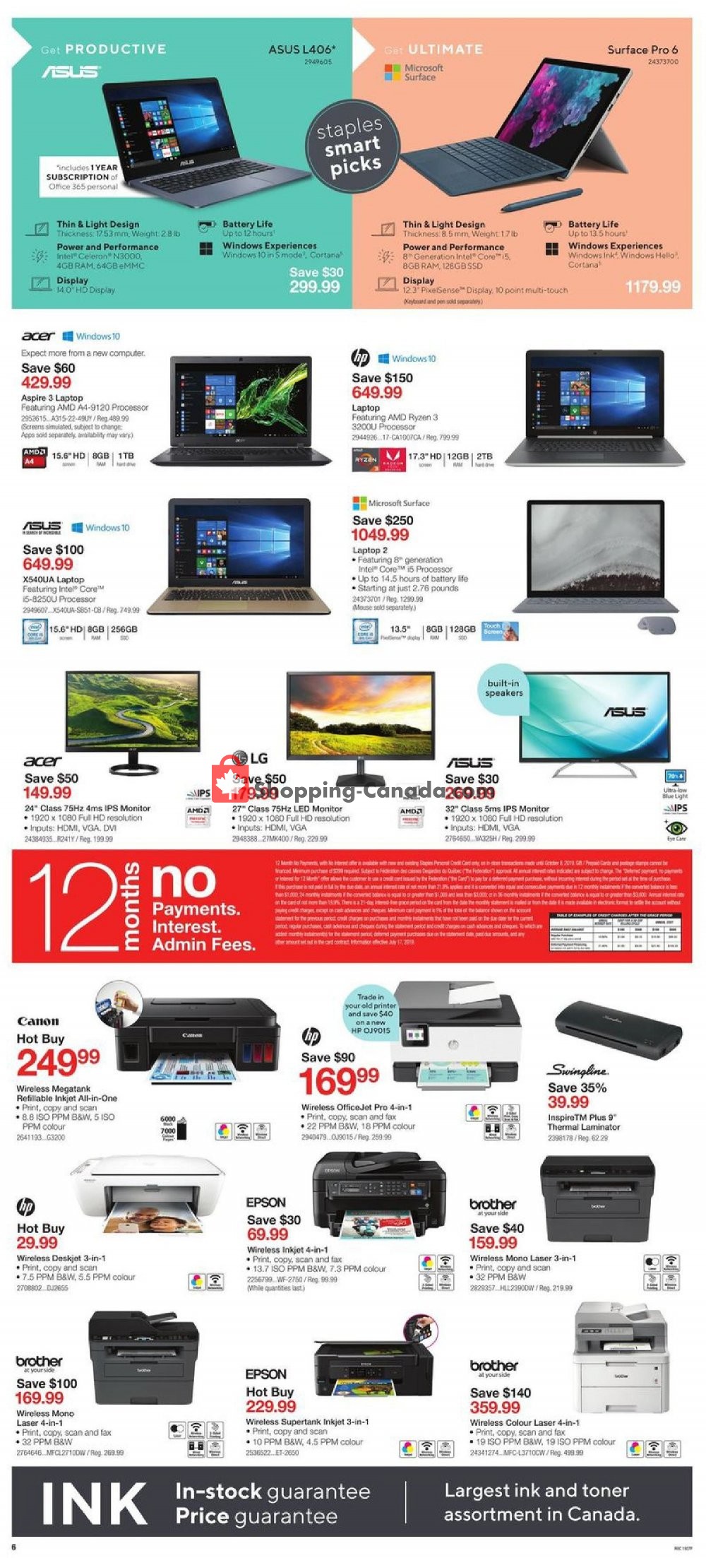 Staples flyer from Wednesday August 7, 2019 to Tuesday August 13, 2019 - page 6