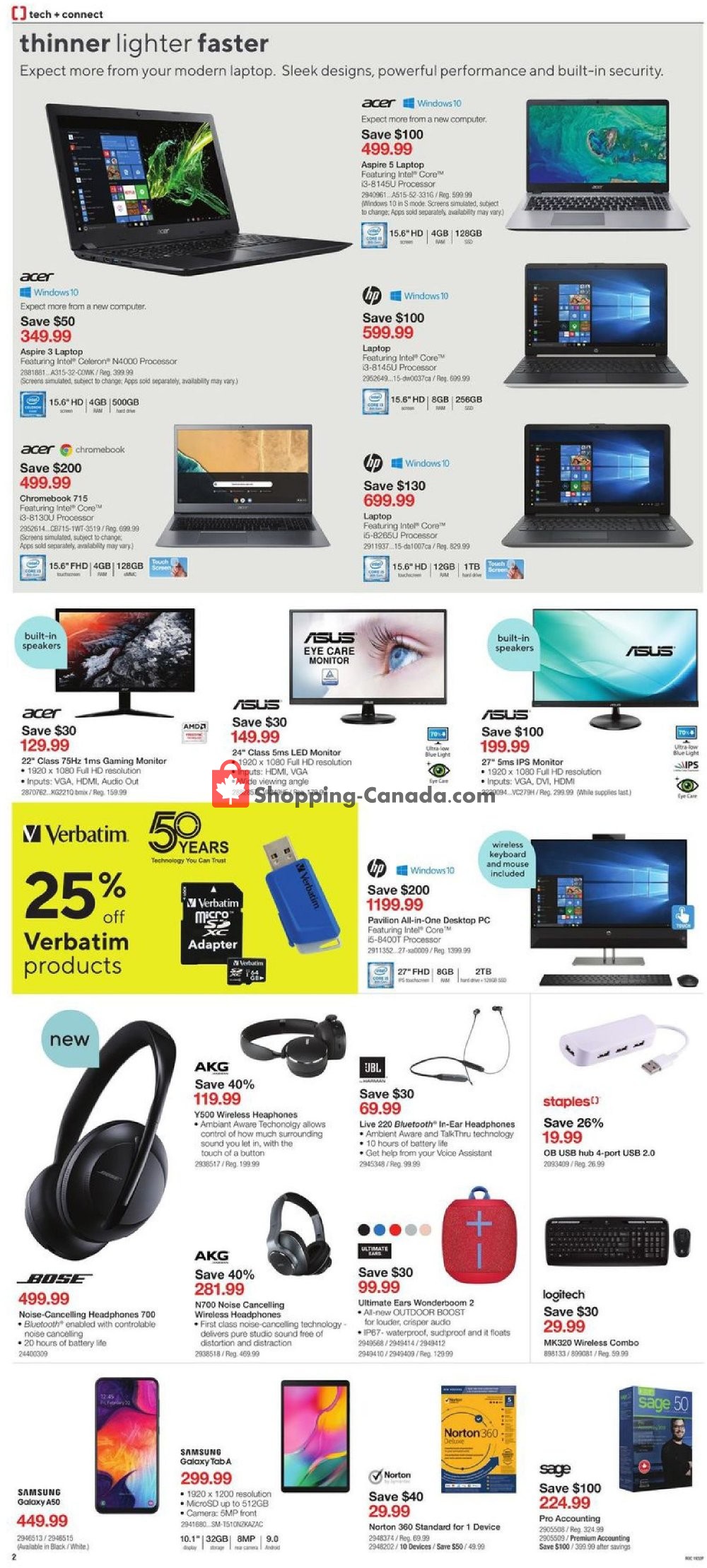 Staples flyer from Wednesday September 11, 2019 to Tuesday September 17, 2019 - page 2