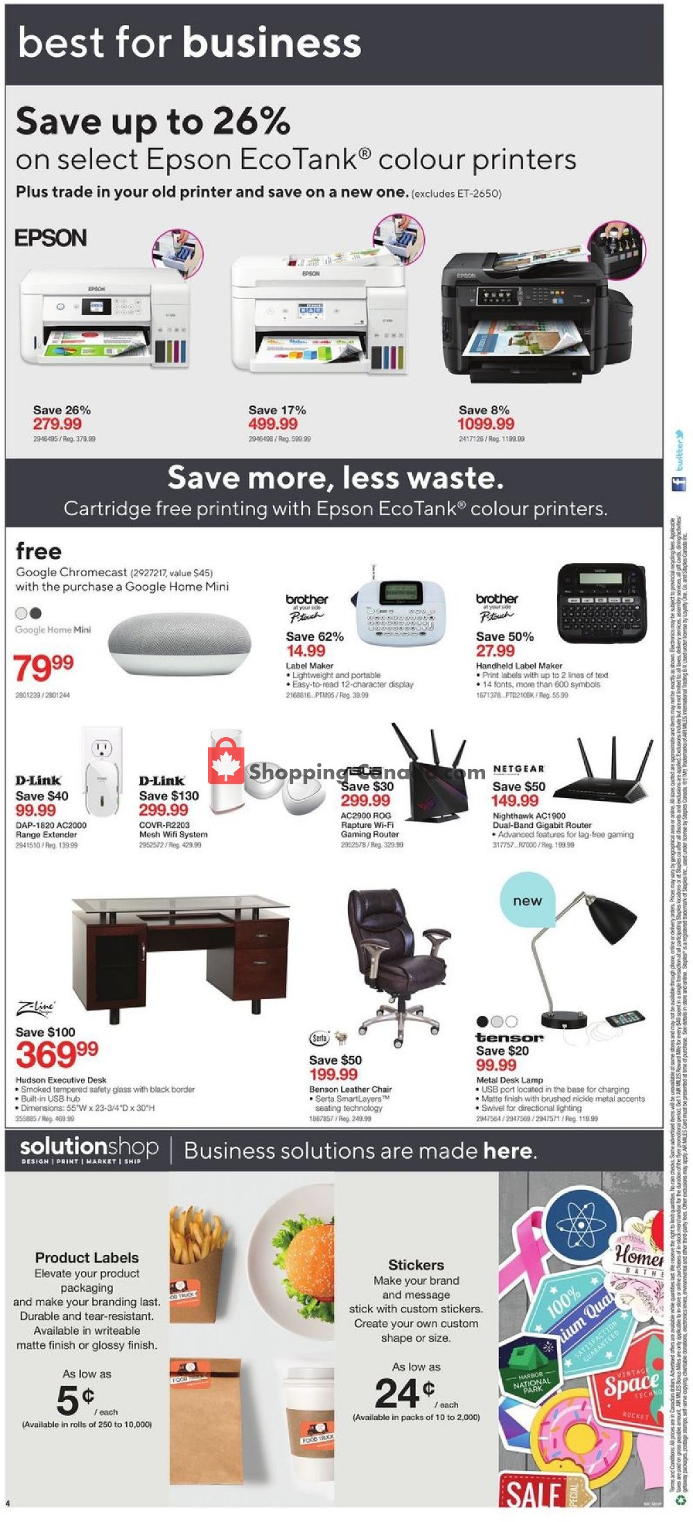 Staples flyer from Wednesday September 11, 2019 to Tuesday September 17, 2019 - page 4