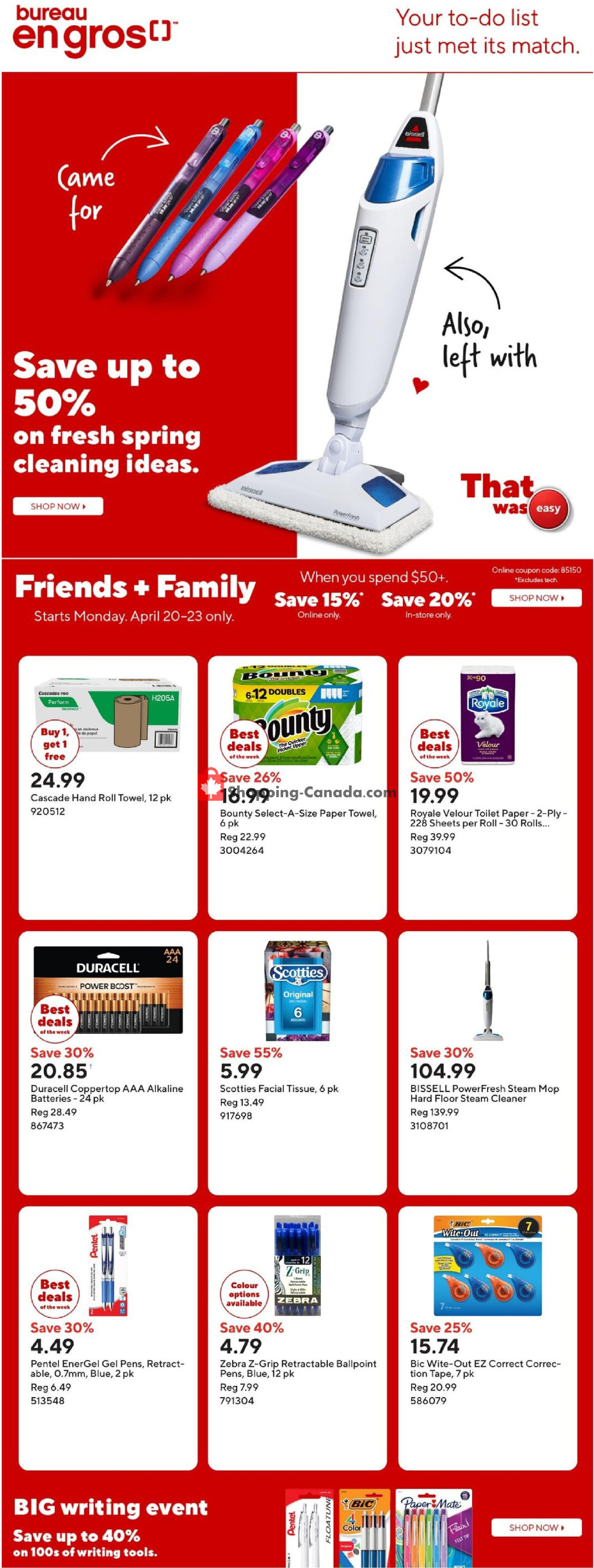 Staples flyer from Friday April 17, 2026 to Thursday April 23, 2026 - page 1