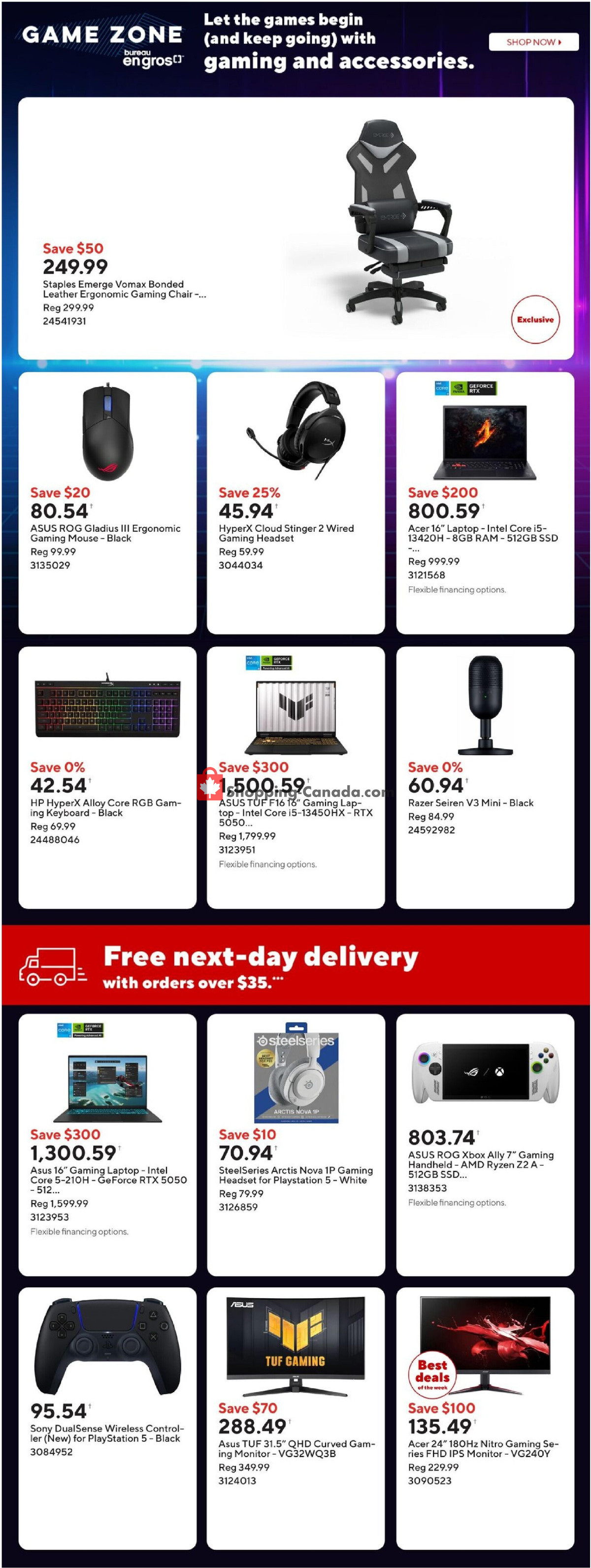 Staples flyer from Friday April 24, 2026 to Thursday April 30, 2026 - page 7