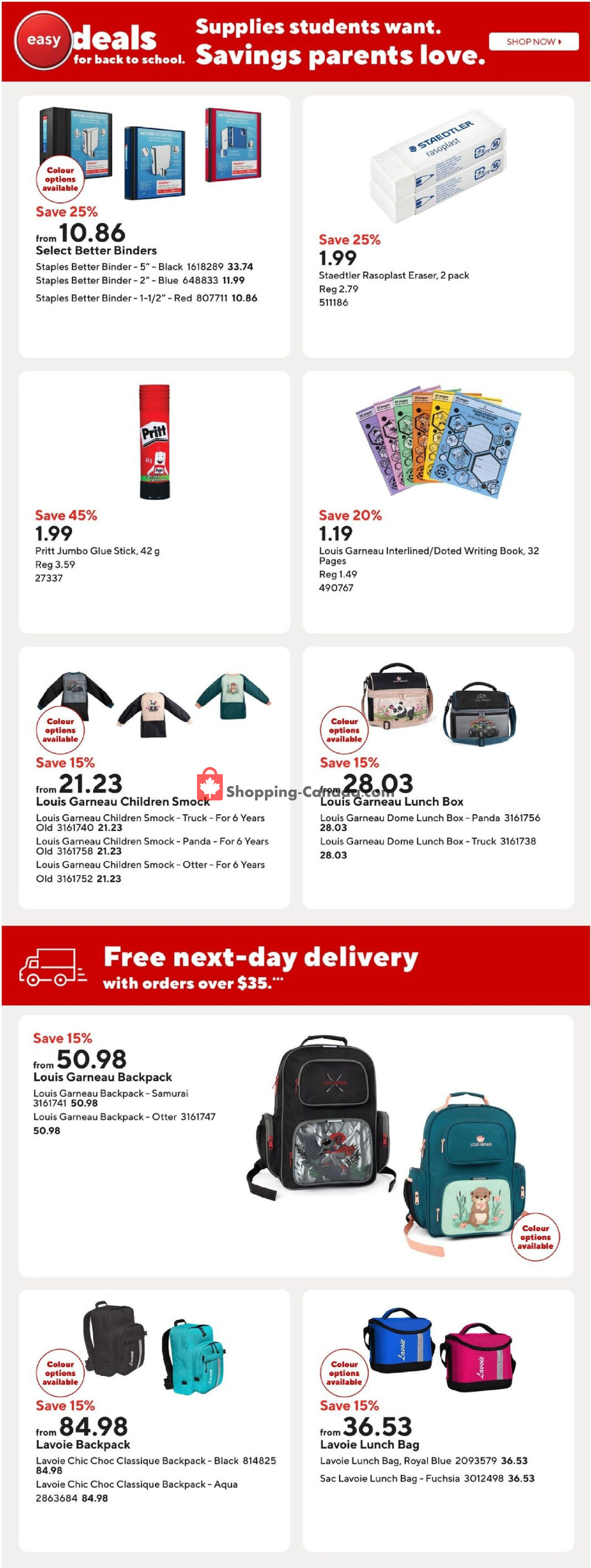 Staples flyer from Friday August 14, 2026 to Thursday August 20, 2026 - page 21