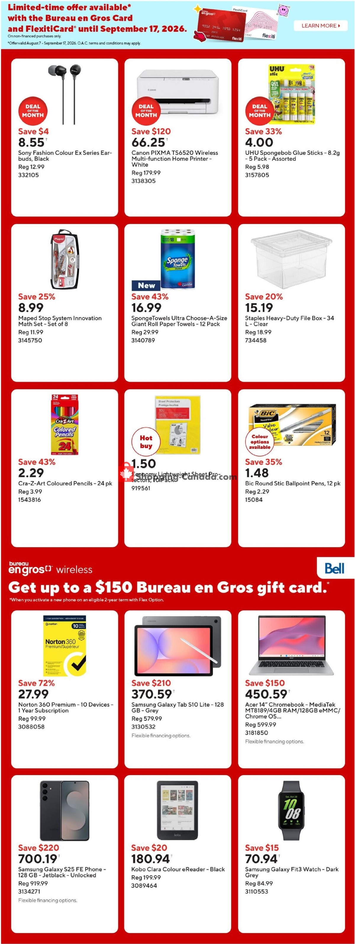 Staples flyer from Friday August 14, 2026 to Thursday August 20, 2026 - page 3
