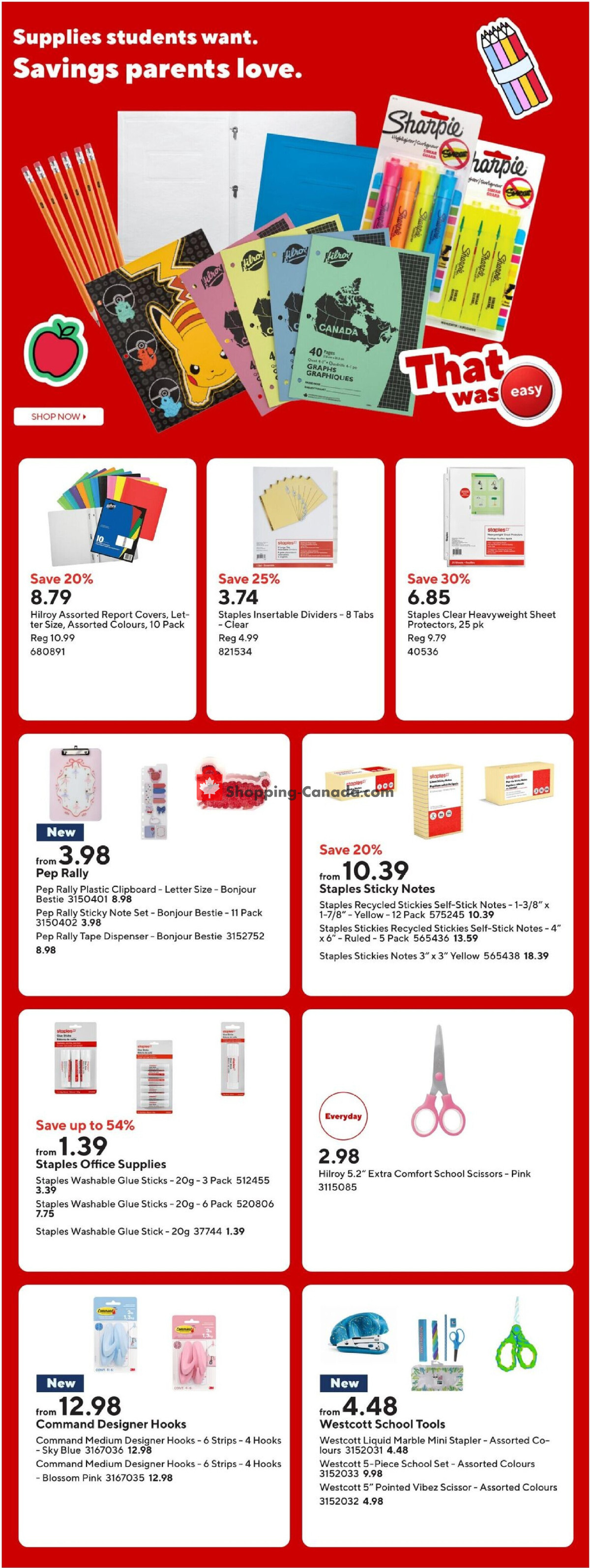 Staples flyer from Friday August 14, 2026 to Thursday August 20, 2026 - page 5