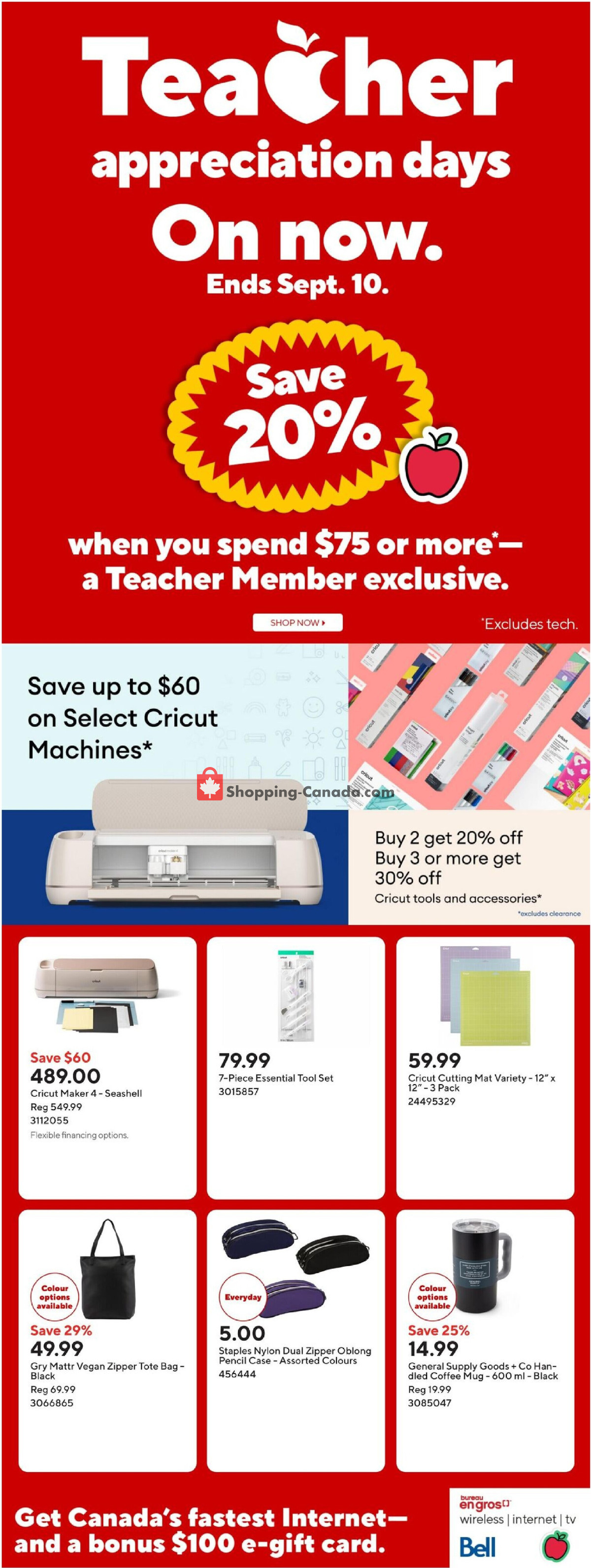 Staples flyer from Friday August 14, 2026 to Thursday August 20, 2026 - page 7