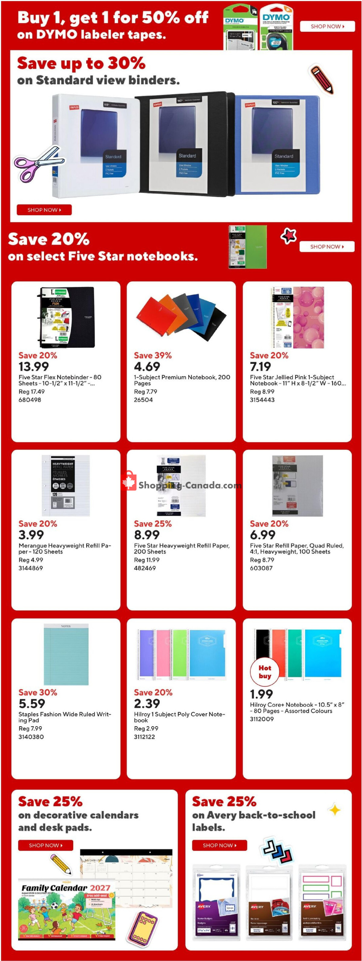 Staples flyer from Friday August 14, 2026 to Thursday August 20, 2026 - page 9